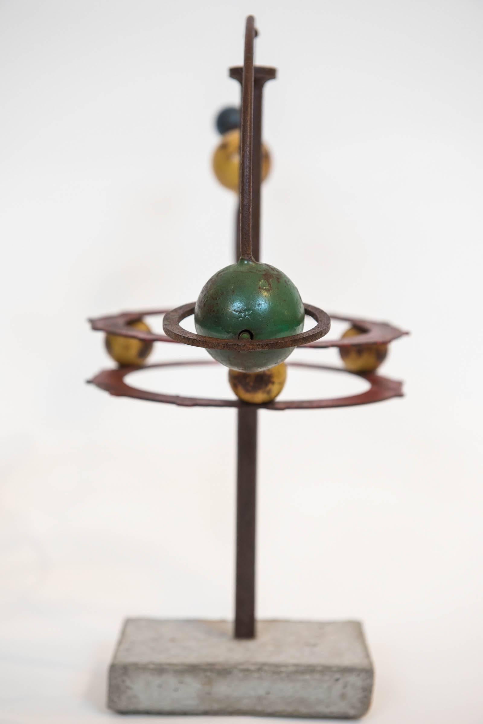 Iron Painted Orrery Mobile Sculpture