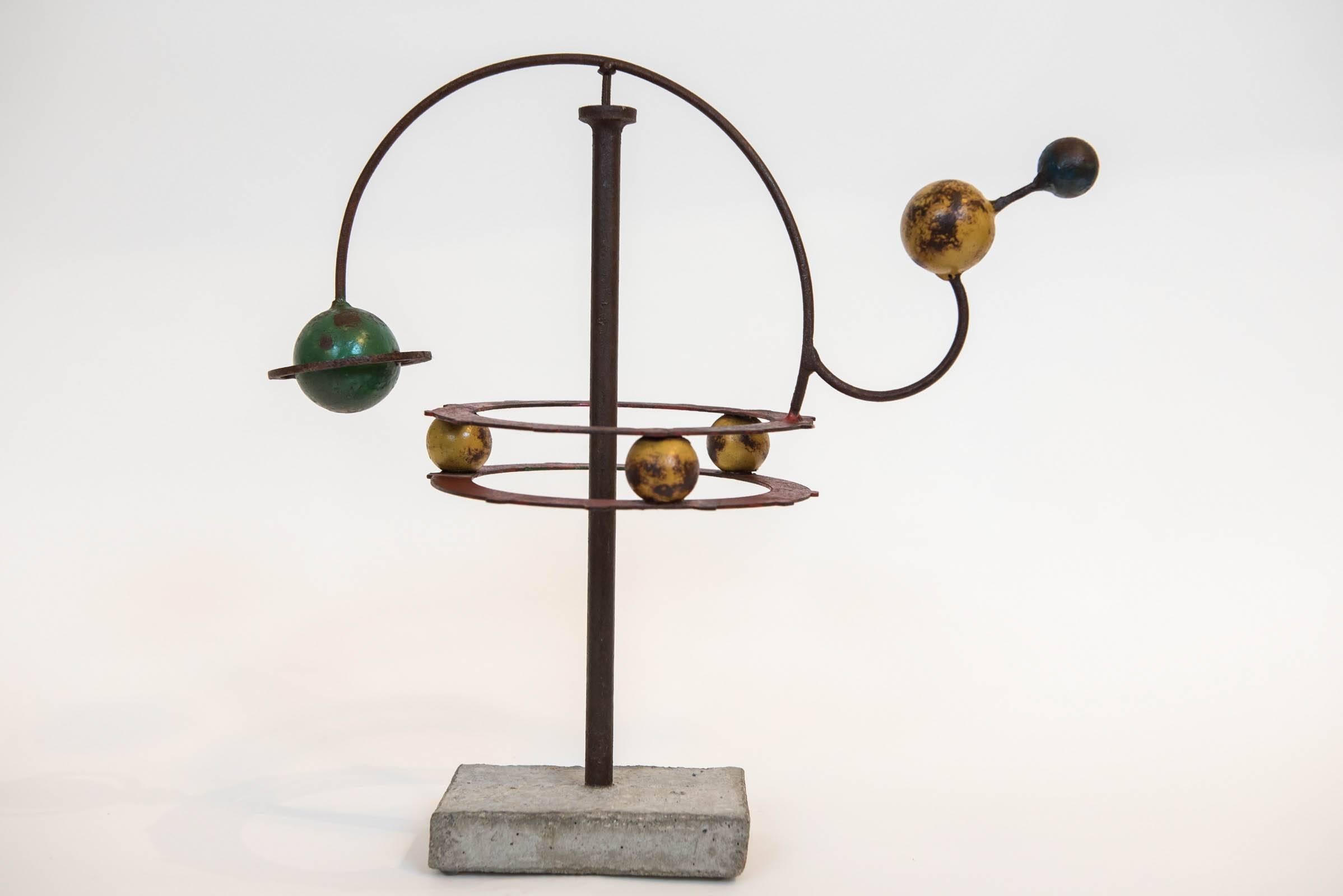 Painted Orrery Mobile Sculpture 1