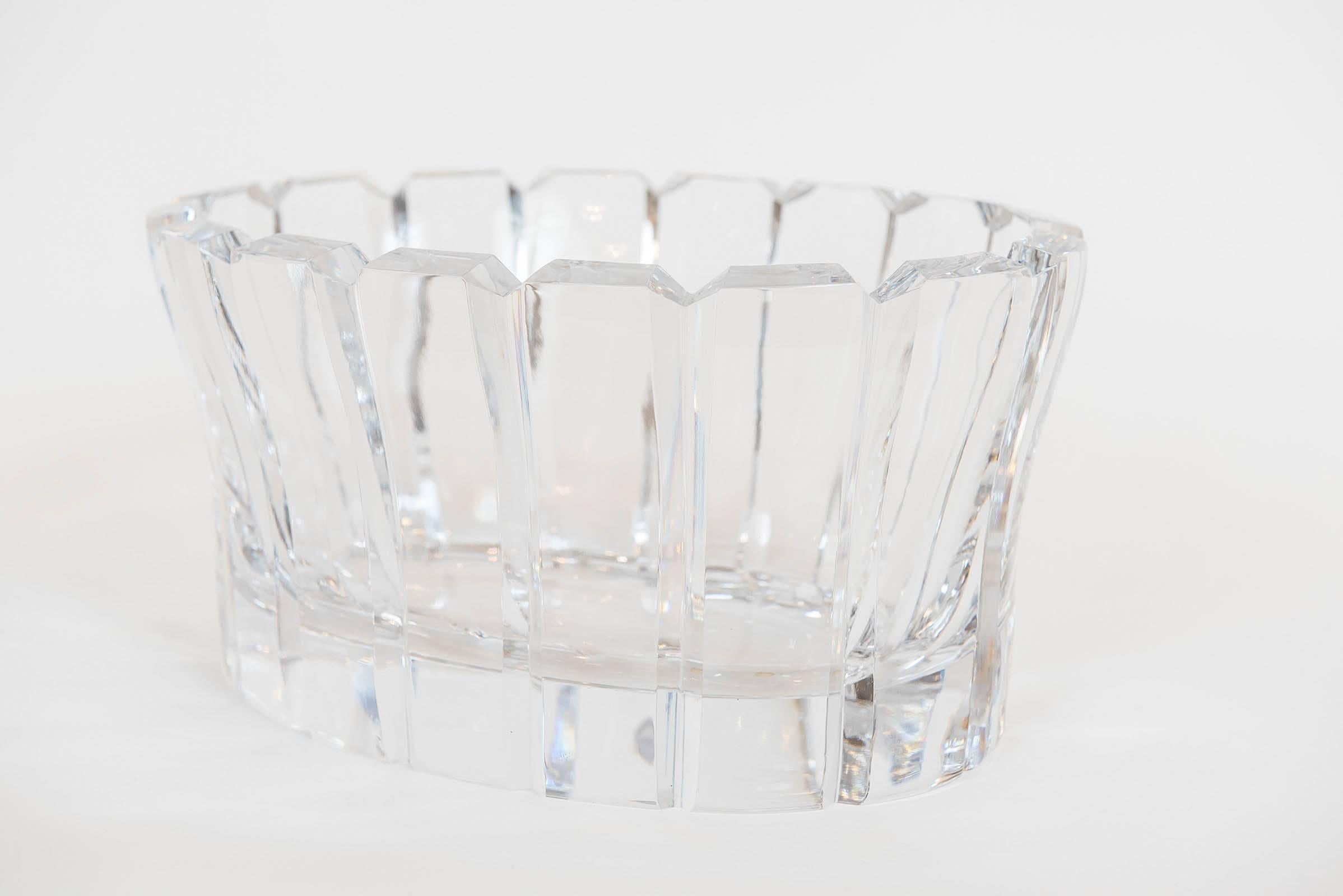 orrefors crystal bowl vintage