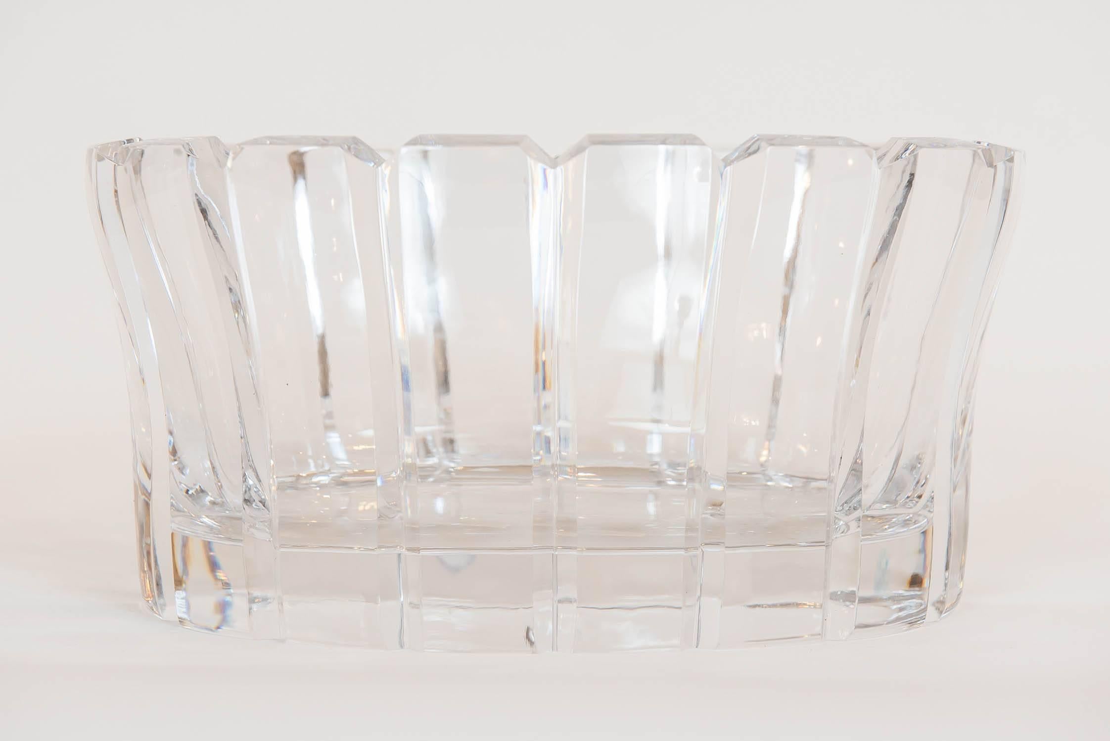 vintage orrefors crystal bowl