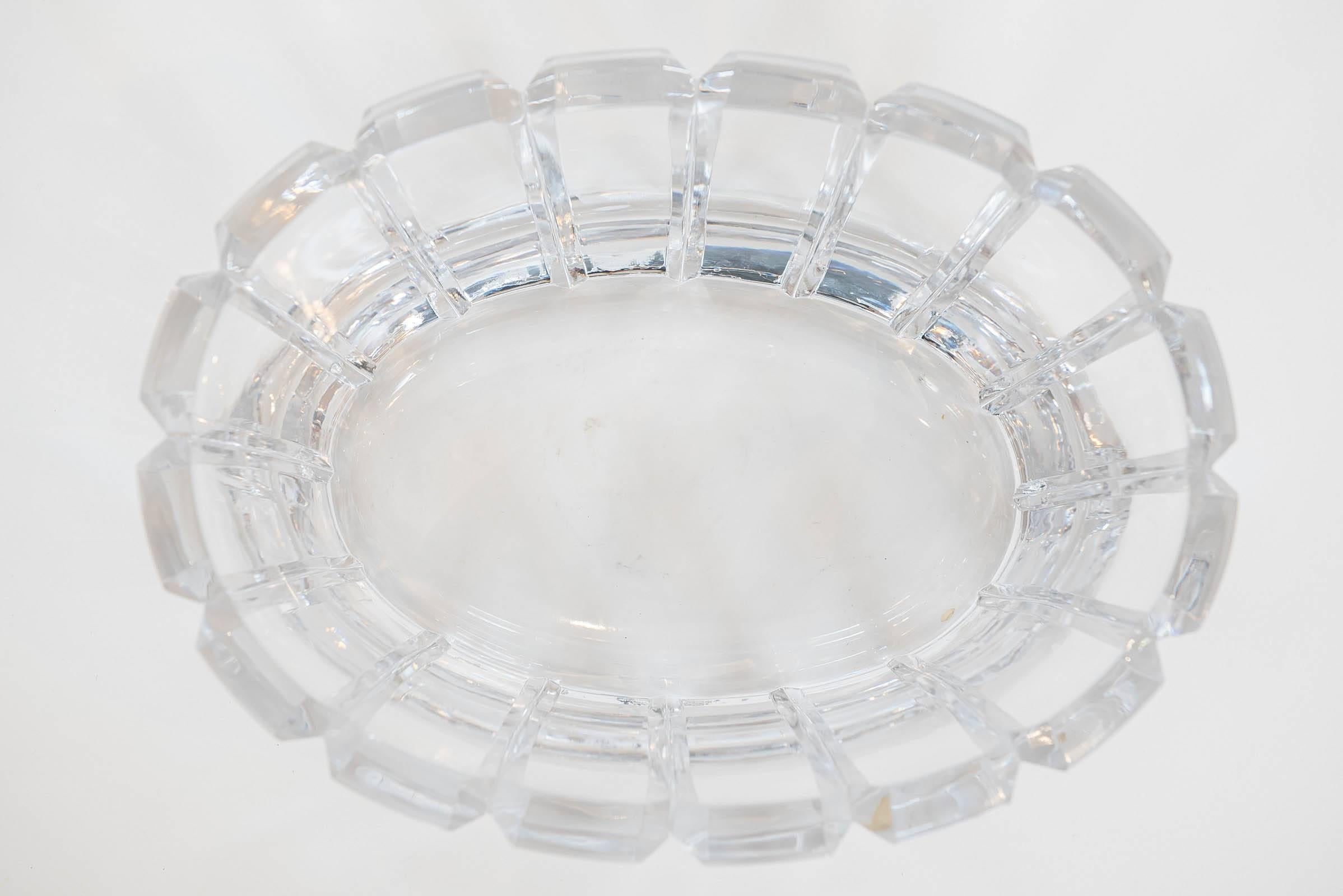 orrefors sweden crystal bowl