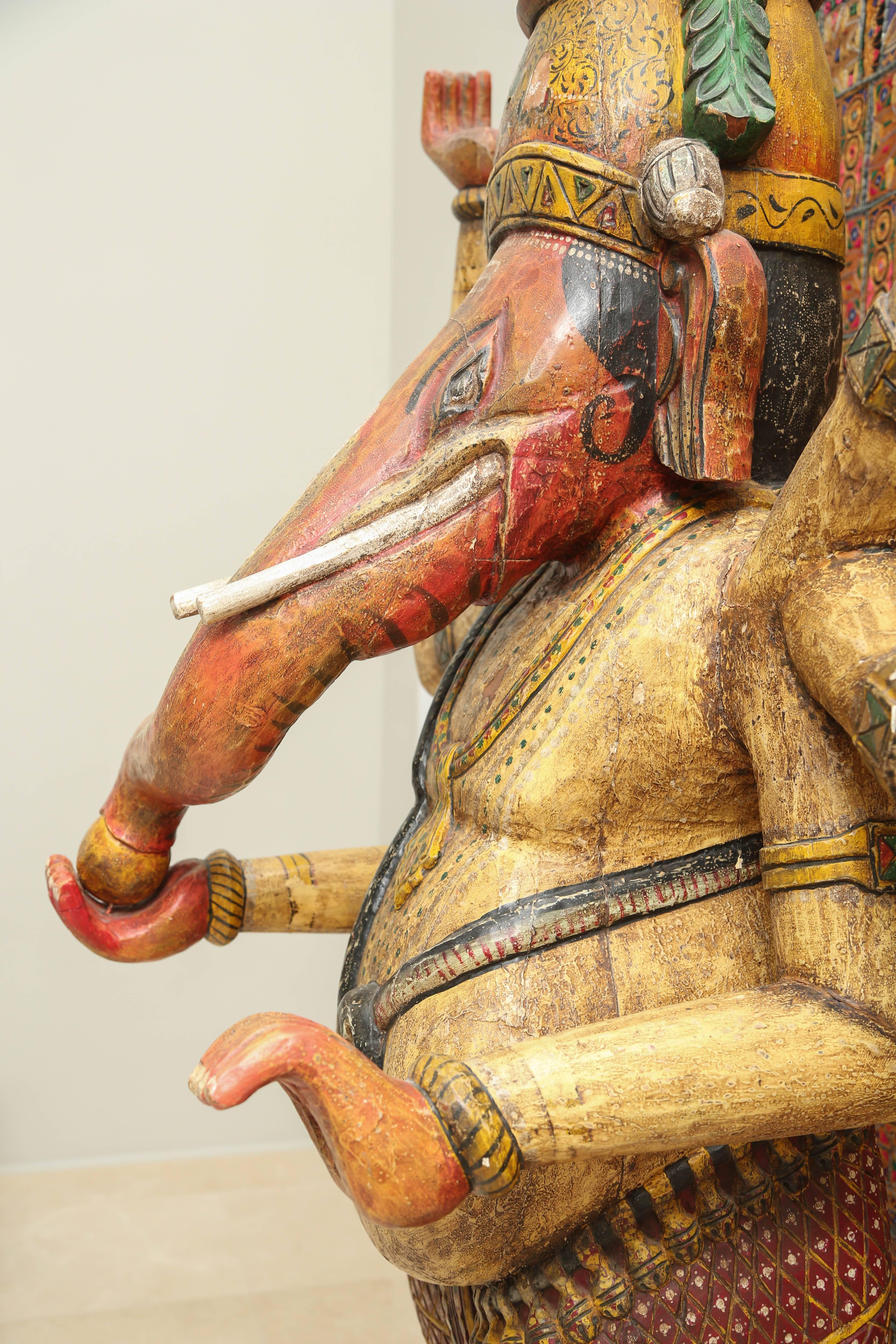 Monumental Indian Ganesh Sculpture, 1970s, India For Sale 3
