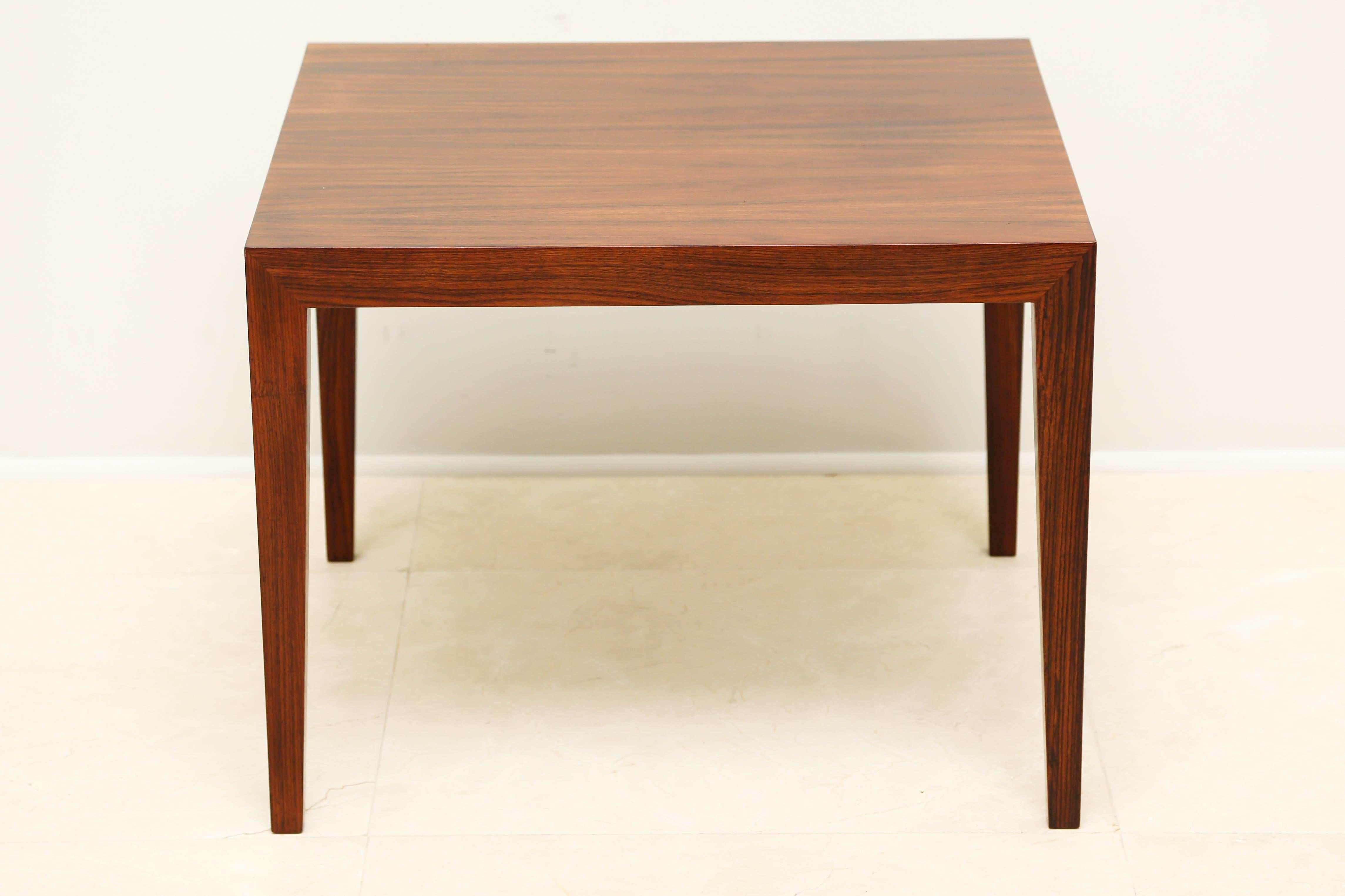 Rosewood side/end table from Denmark.
