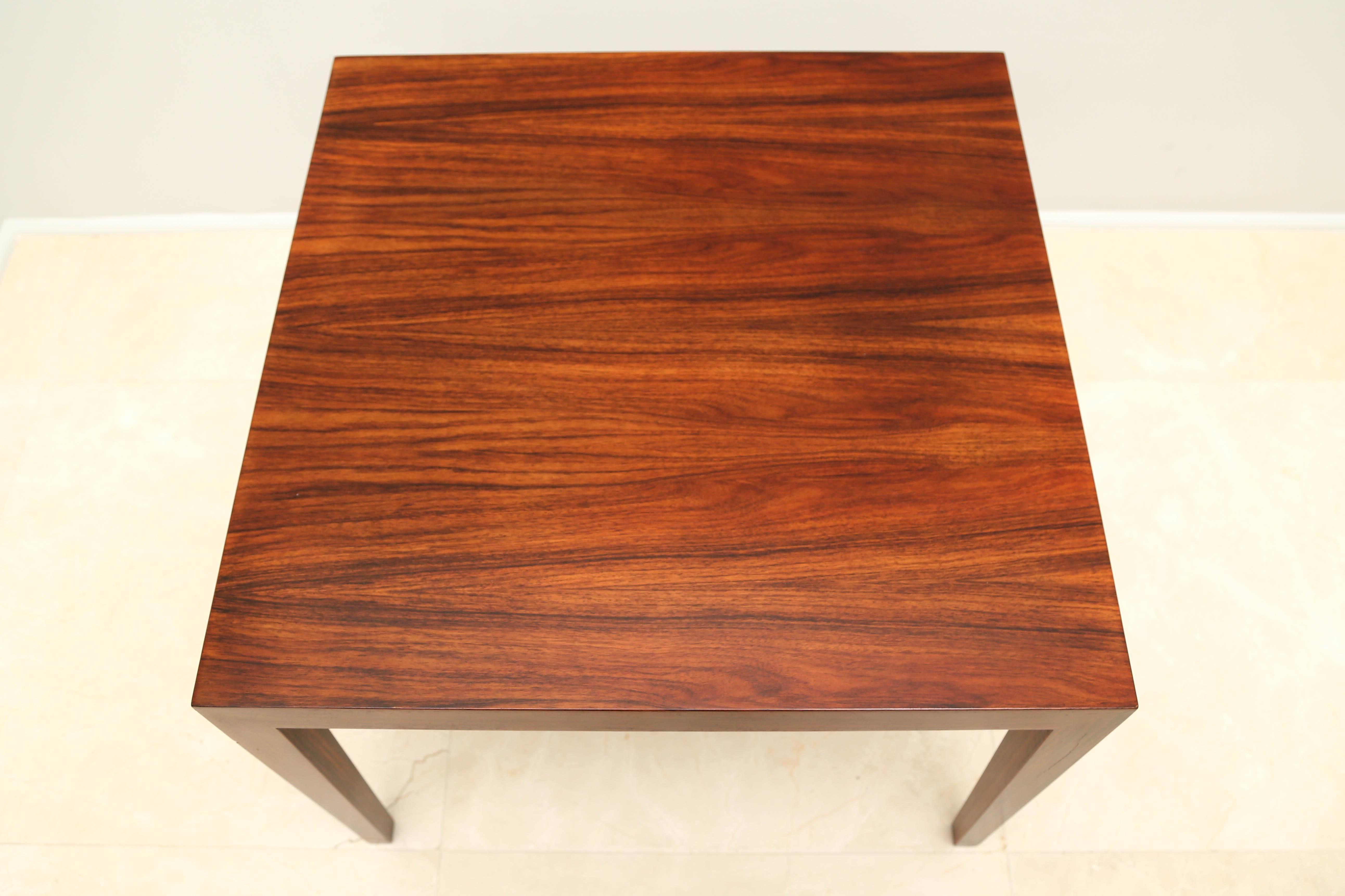 Danish Gorgeous Rosewood Side Table, Denmark, 1960s For Sale