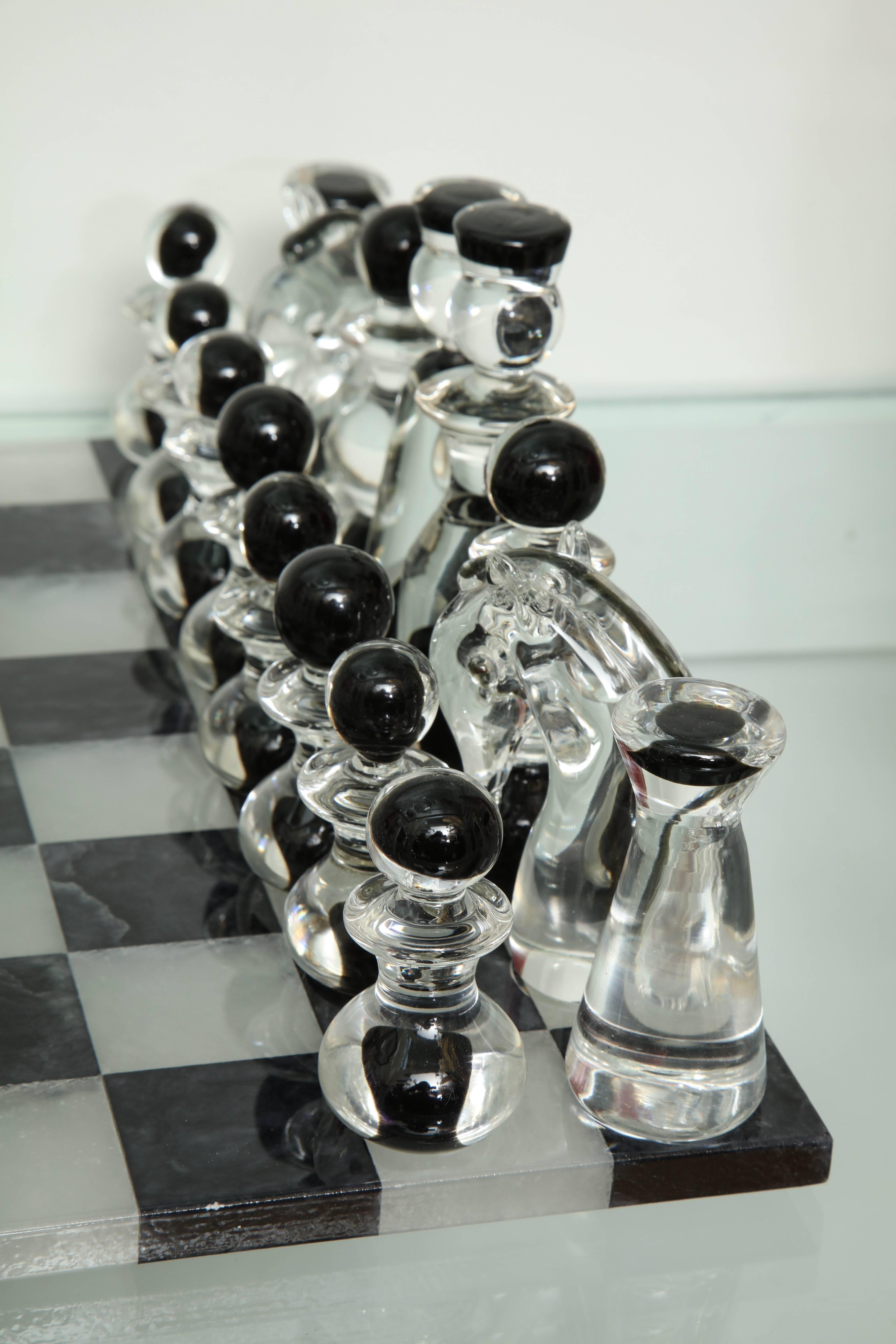 Italian Murano Glass Chess Set