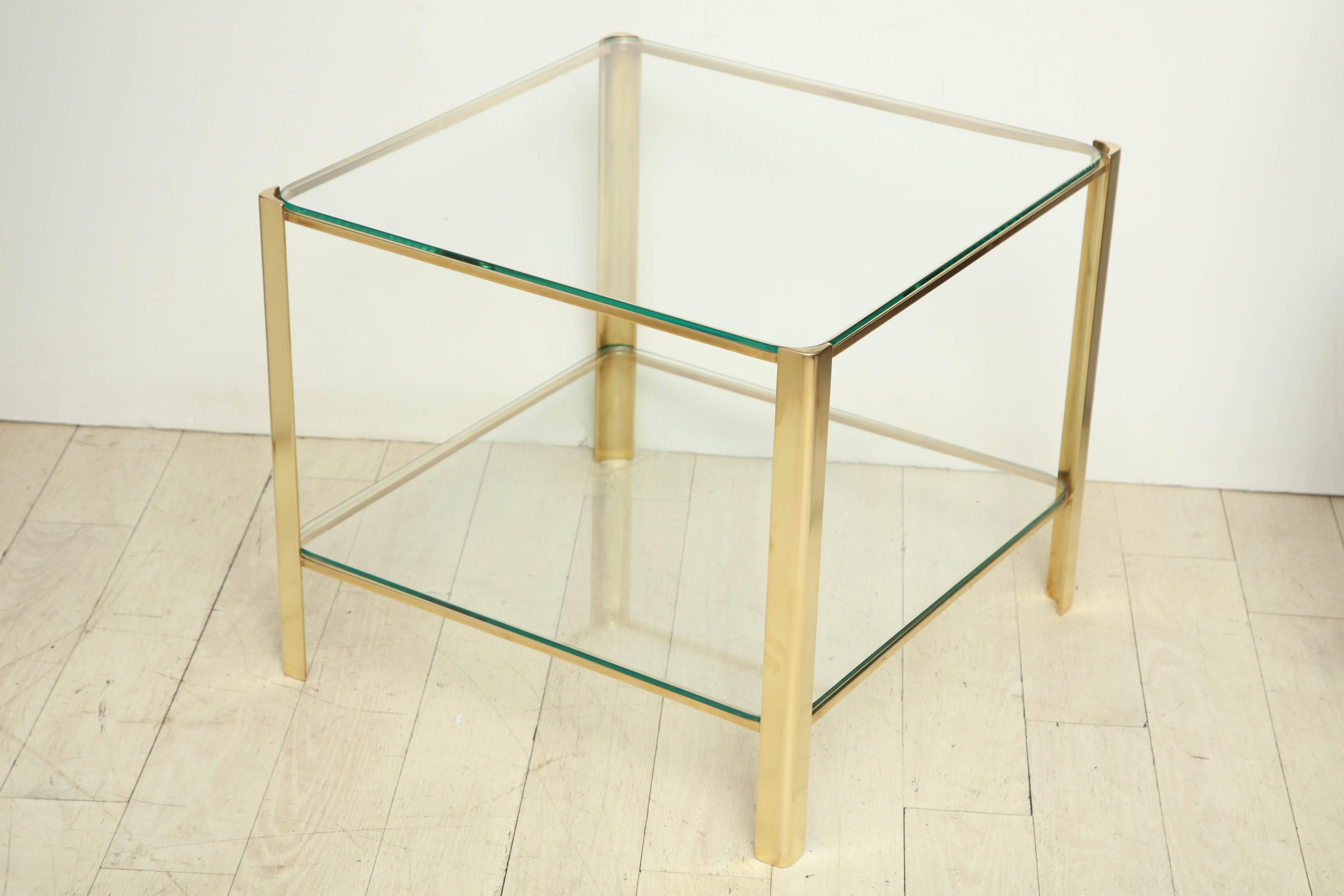 Square brass two-tiered table with rounded corners by Malabert, signed.



Available to see in our NYC Showroom 
BK Antiques
306 East 61st St. 2nd fl.
New York, NY 10065
