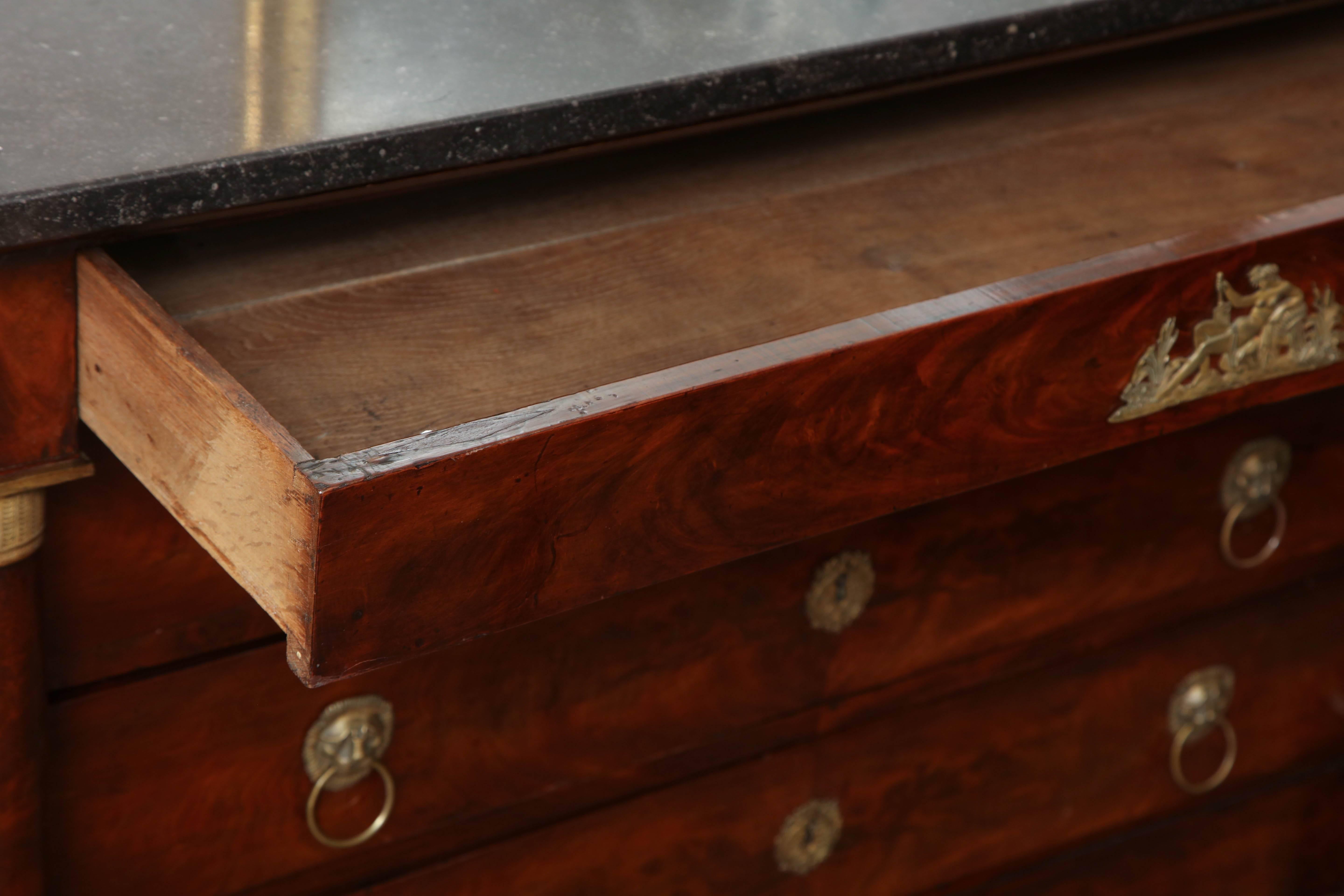 Early 19th Century French Empire Chest in Mahogany 5