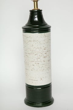 Bitossi Forest Green / Birch Tree Glazed Lamps