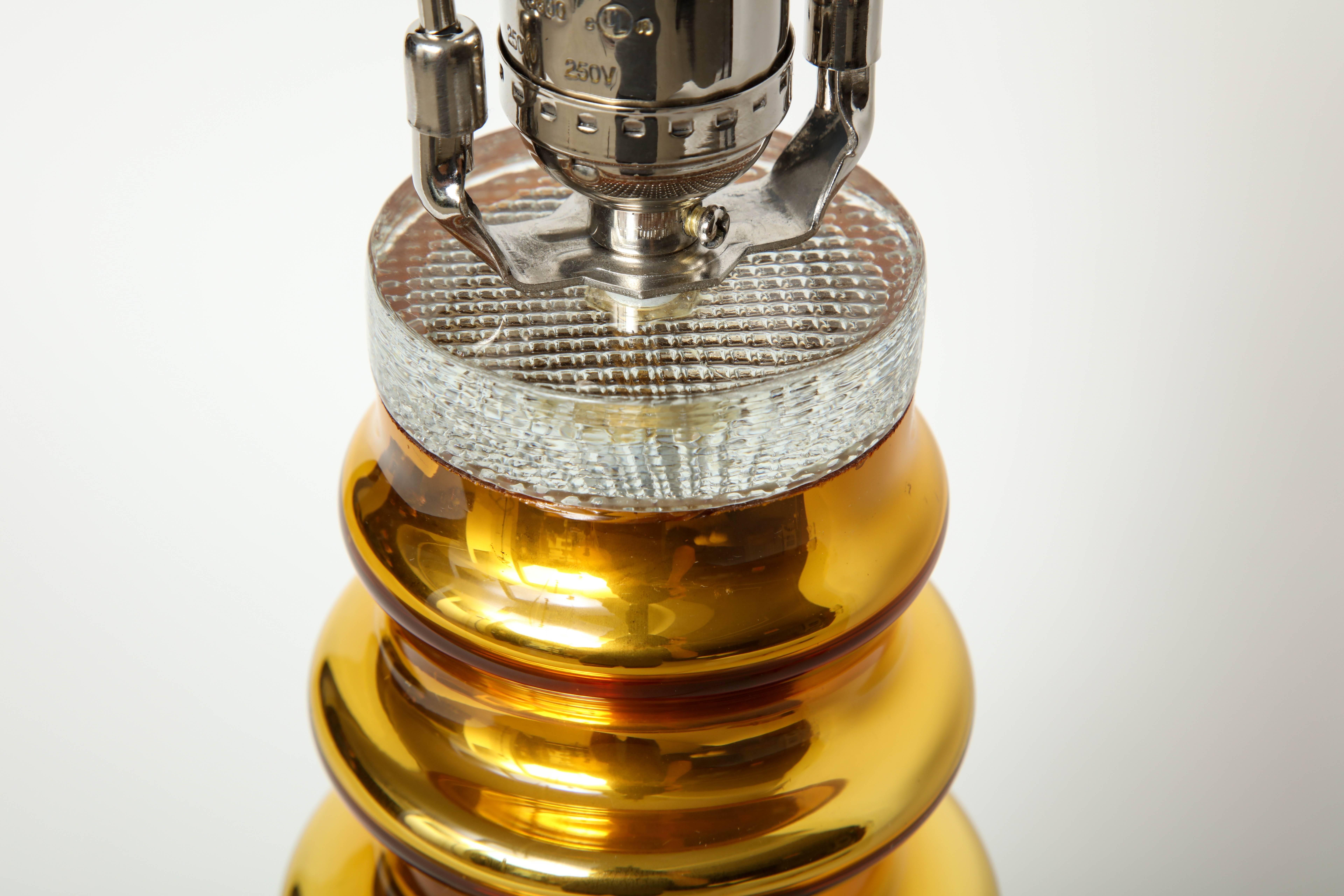 Johansfors Gold Mercury Glass TOTEM Lamps 1