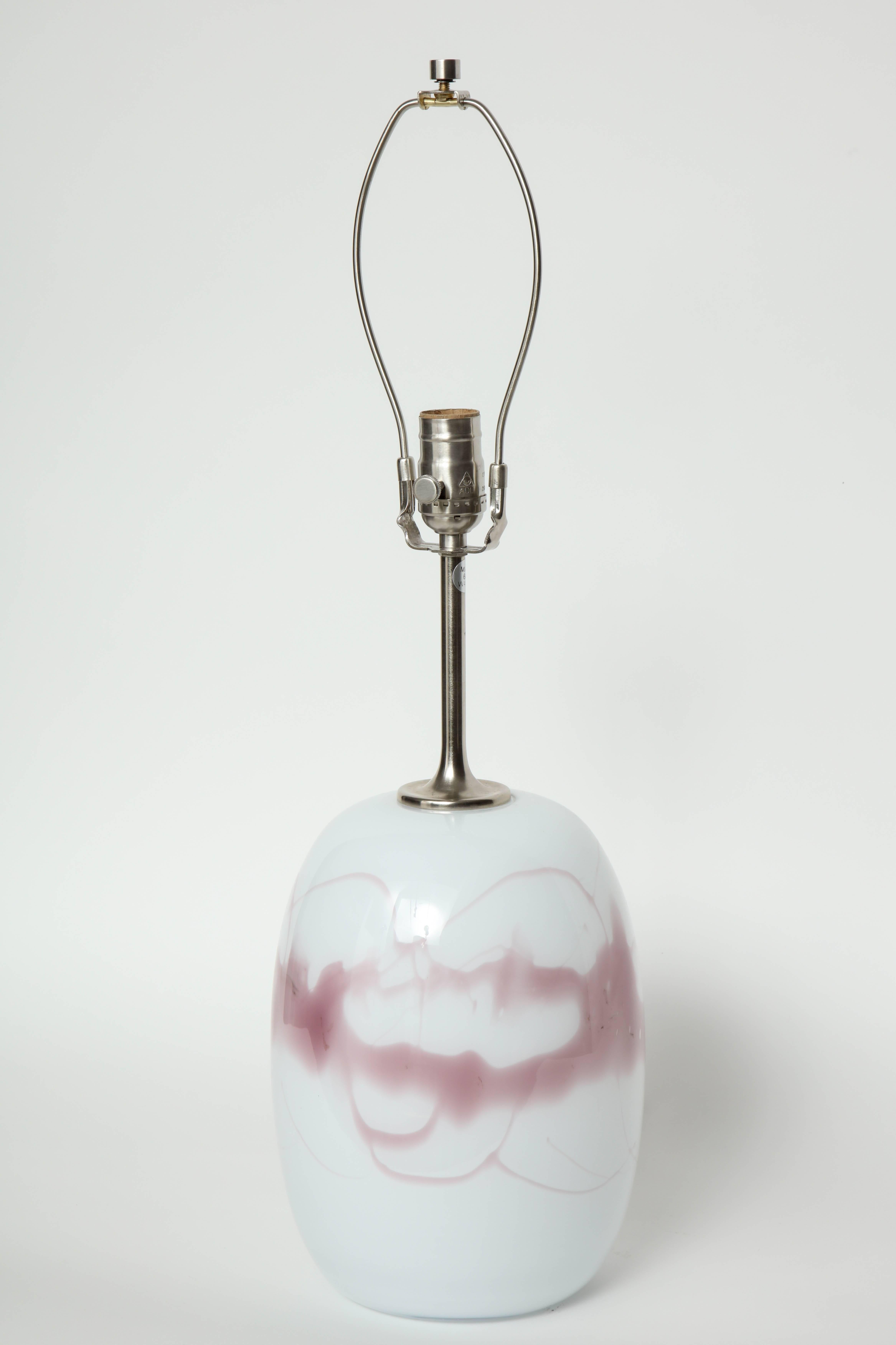 Scandinavian Modern Holmegaard Ovoid Glass Lamps