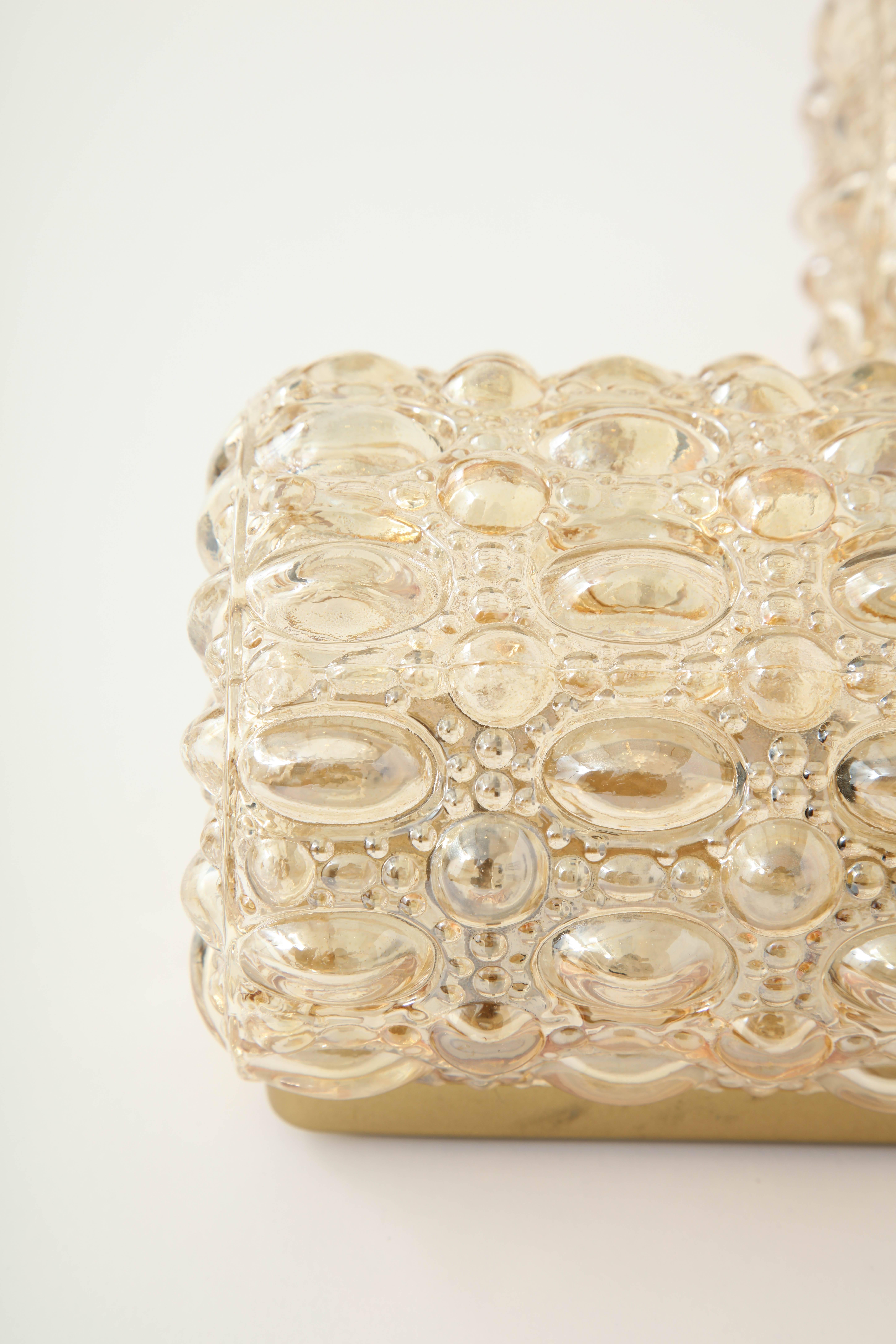 Pair of Bubble Glass Sconces by Limburg 1