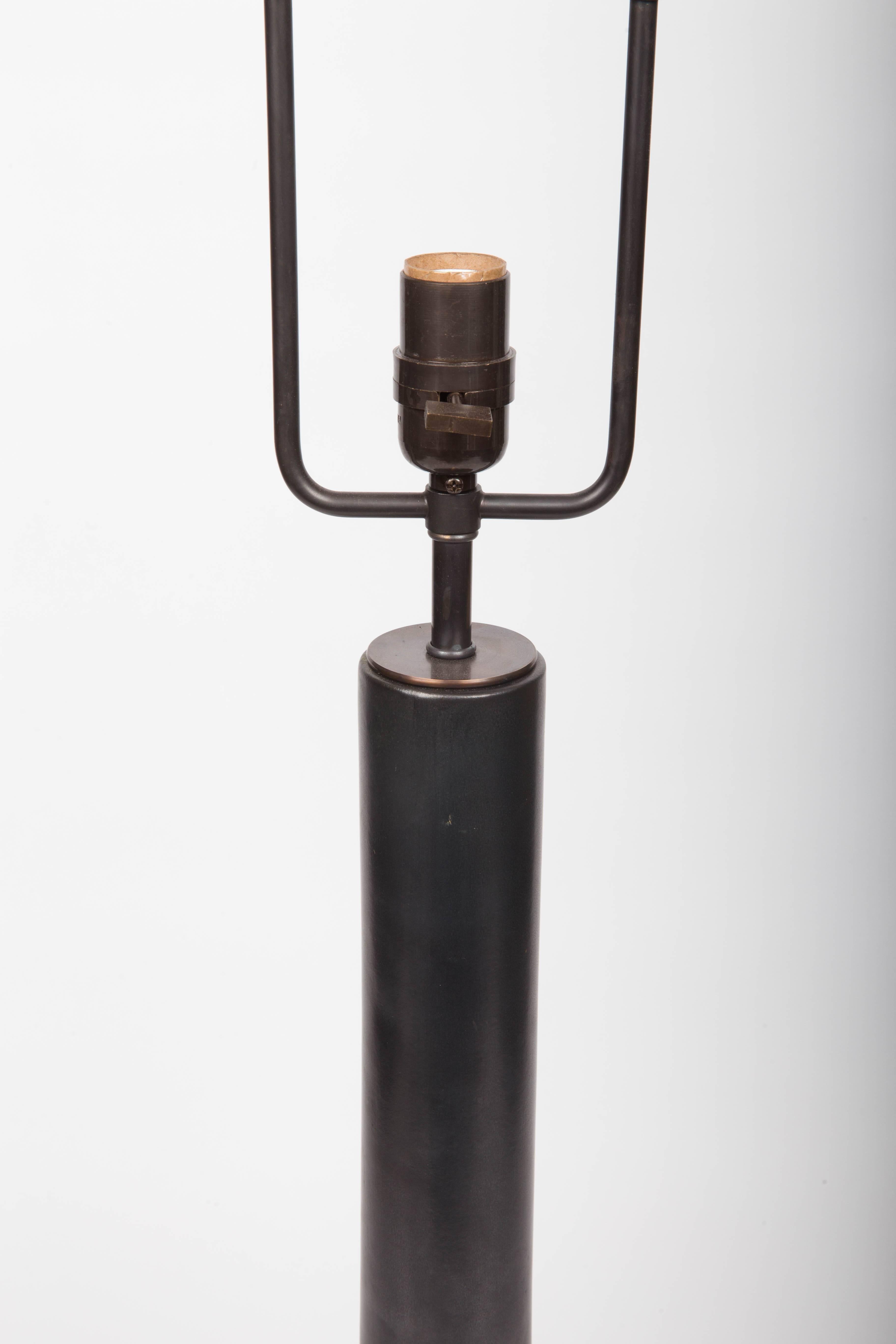 Mid-20th Century Black Ceramic Table Lamp Attributed to Gordon & Jane Martz, c. 1960s