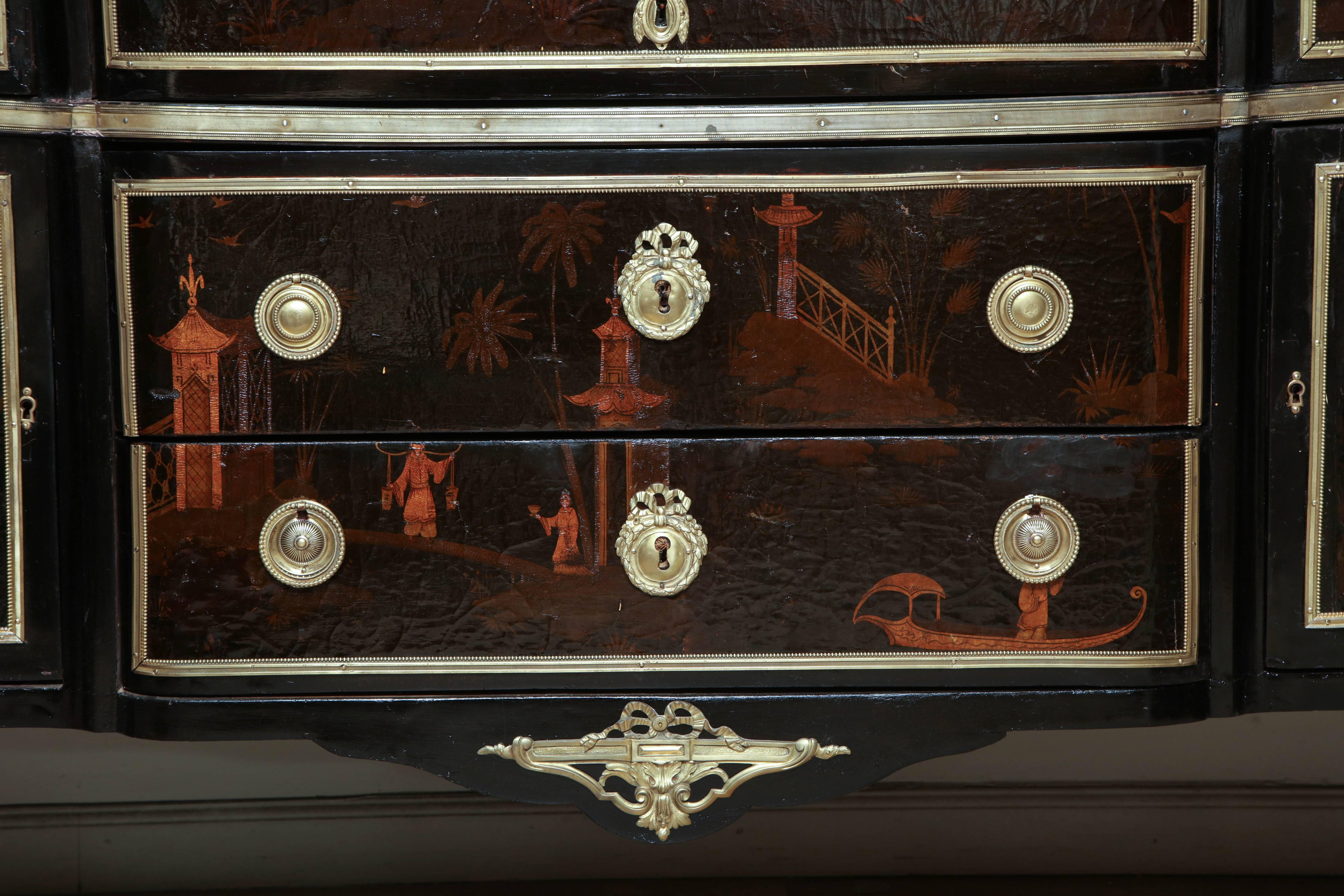 Louis XVI French Transitional Chinoiserie Commode
