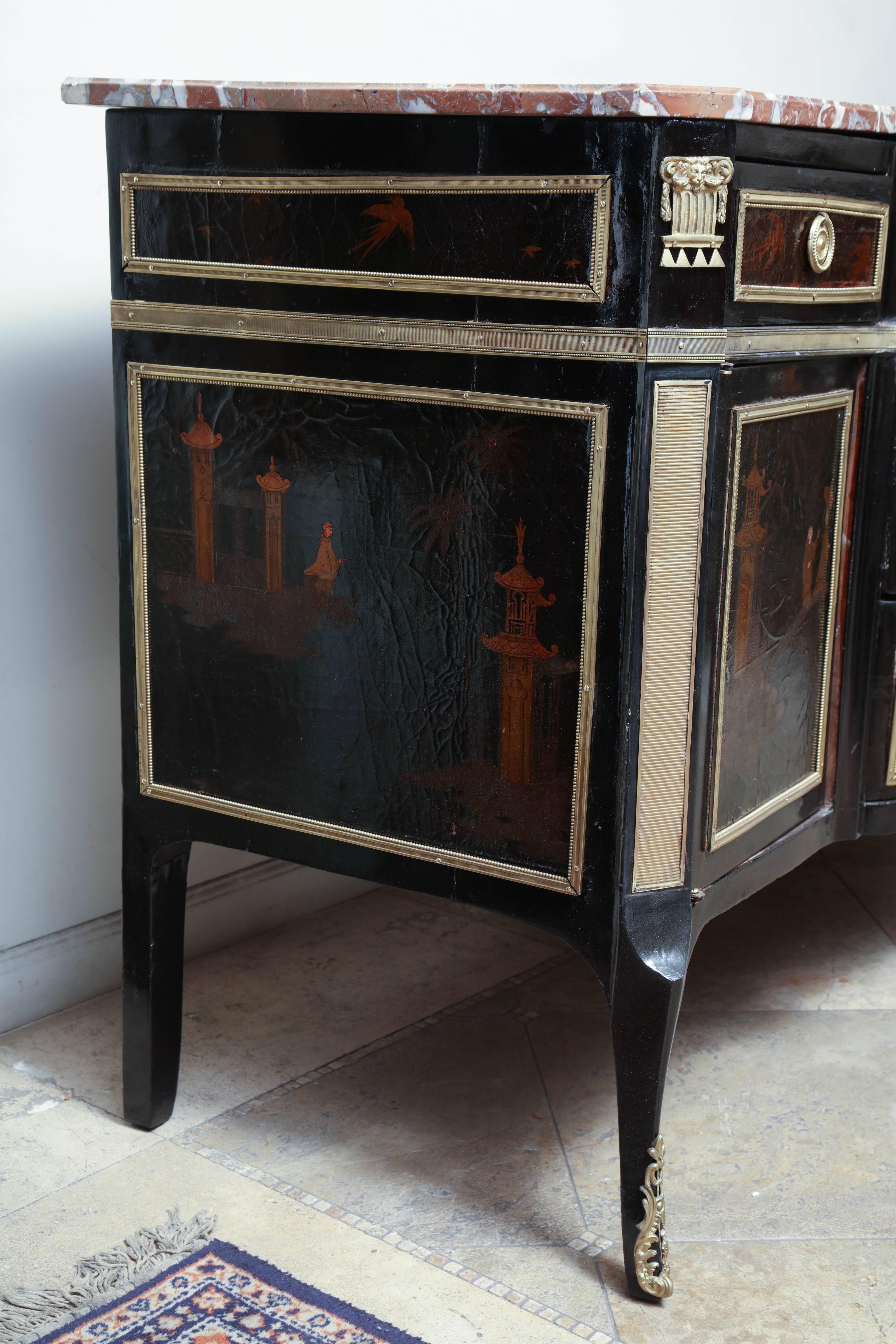 French Transitional Chinoiserie Commode 2
