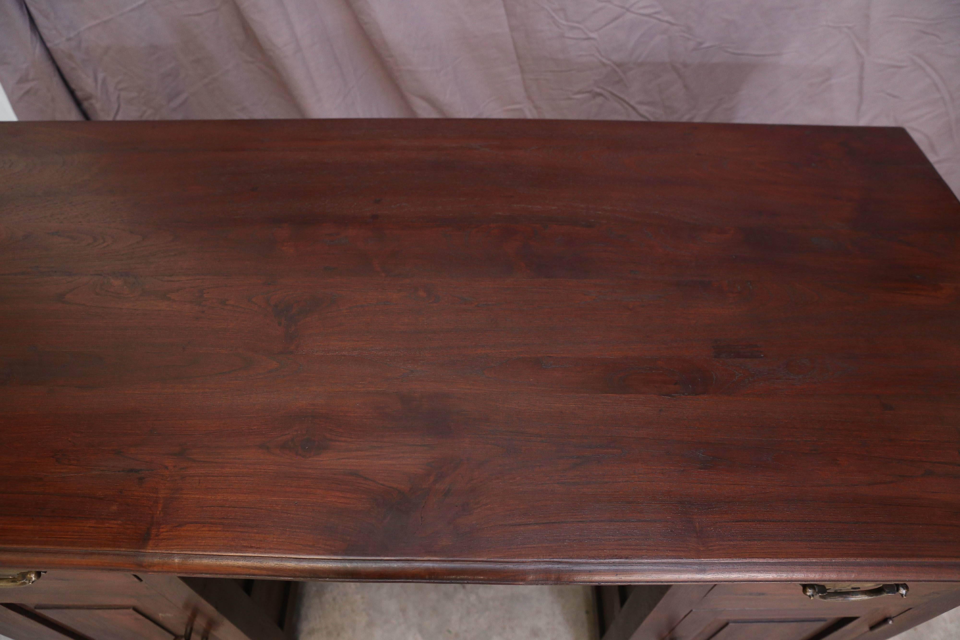 Sri Lankan Early 20th Century Superbly Crafted Solid Teak Wood Ladies Desk from Sri Lanka For Sale