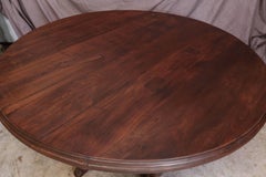 1920s Solid Teak Wood Round Entertainment Table from a Himalayan Valley Plantion