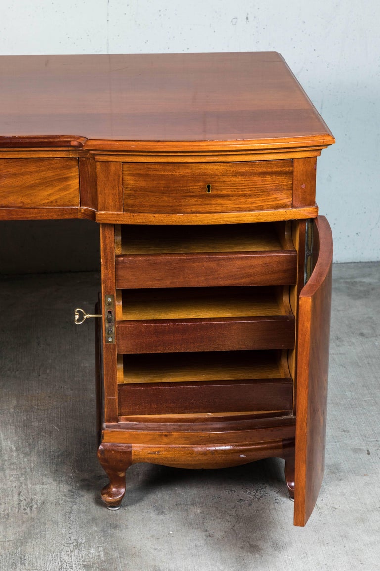 1940s Mahogany Desk at 1stDibs