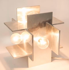 Sculptural Modernist Aluminium Table Lamp