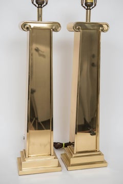 Pair of Chapman Brass Table Lamps