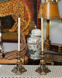 Pair of Chapman Dolphin Motif Lamps