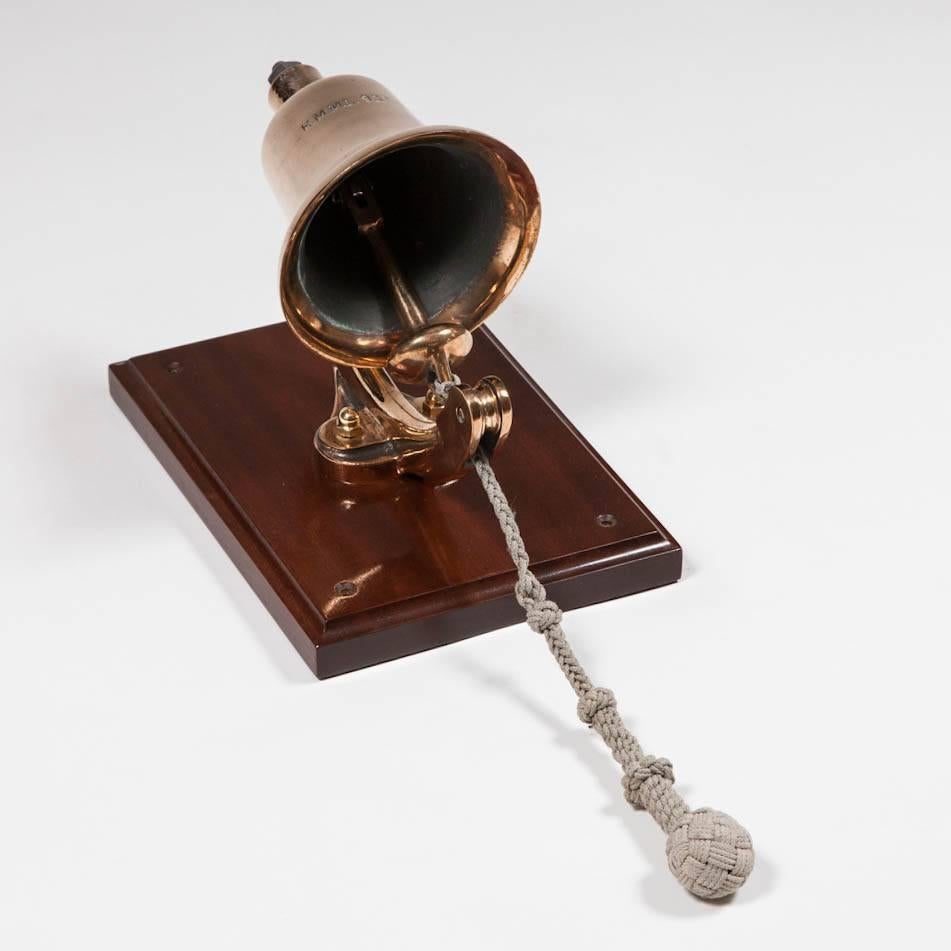 English Royal Navy Ship's Bell by Gillett & Johnston