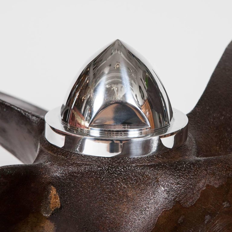 Ship's Propeller Table with Glass Top For Sale at 1stdibs