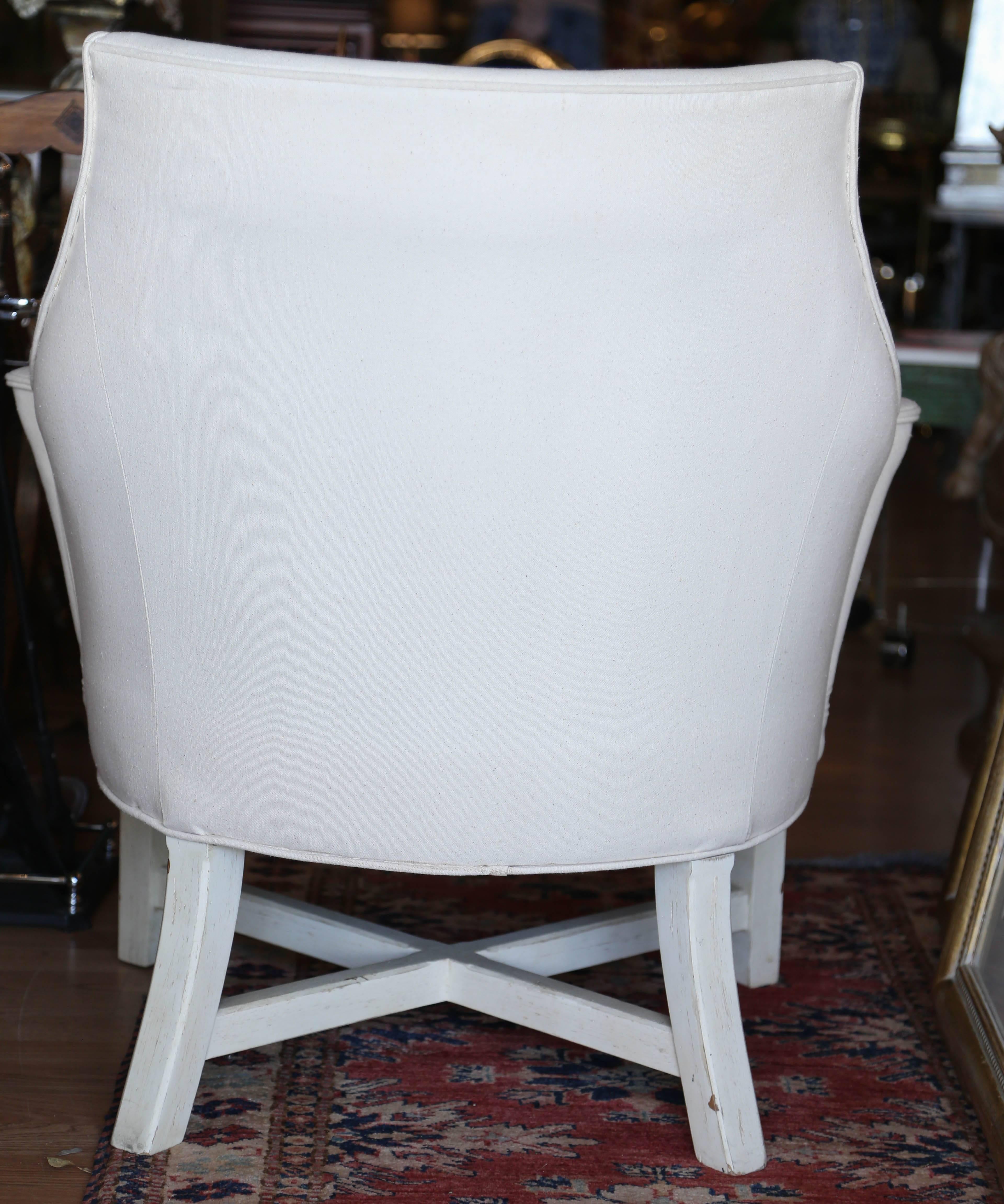 Vintage Pair of Slipper Chairs 1