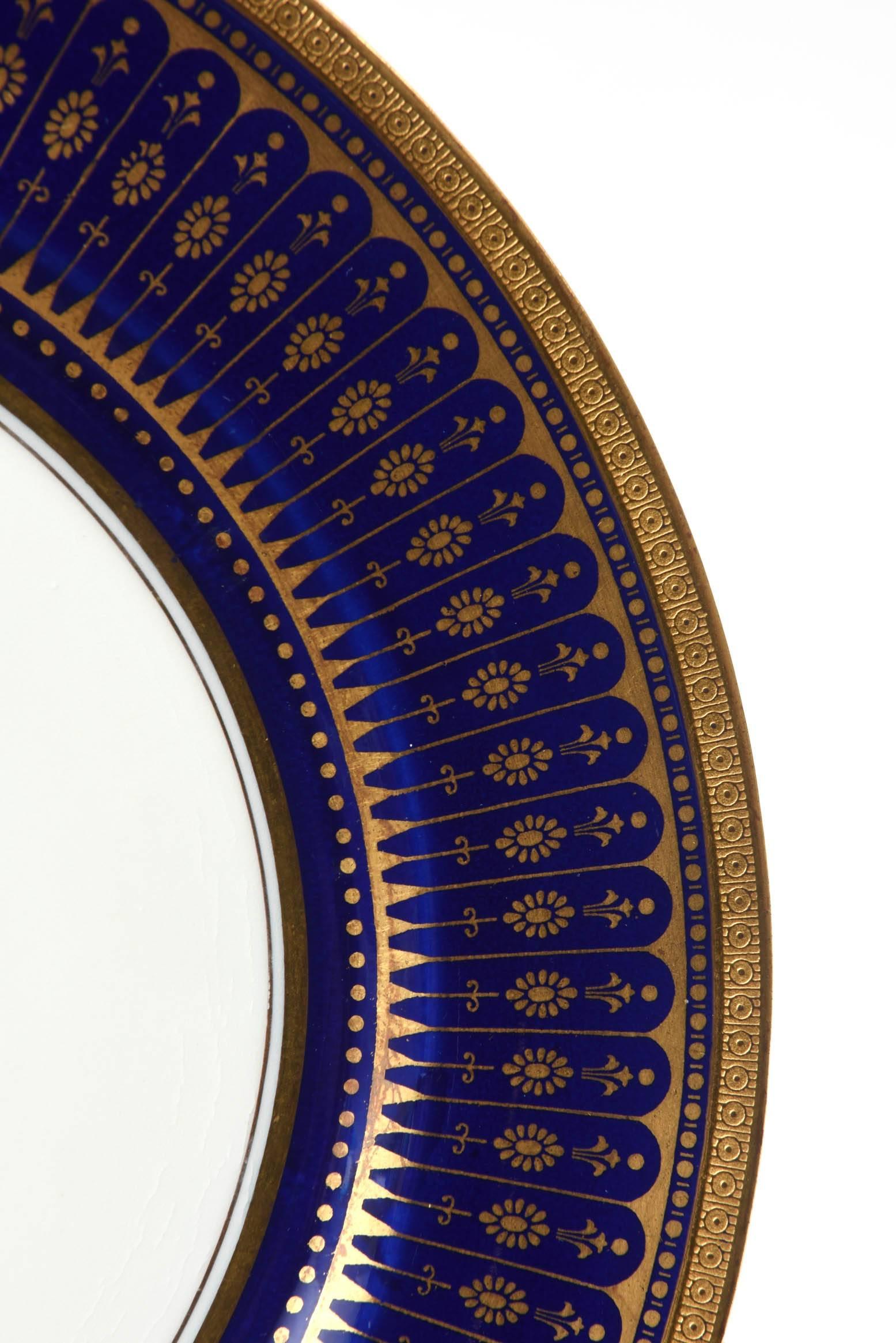 cobalt blue and gold