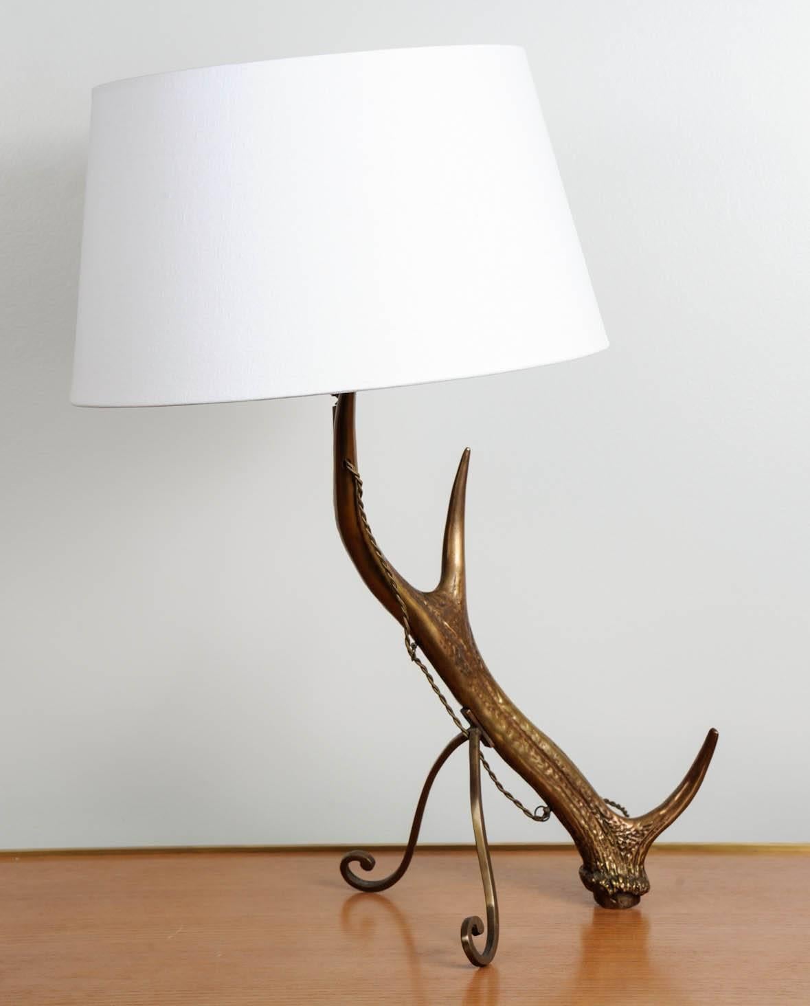 Deer Lamp by Maria Pergay In Good Condition In Paris, FR