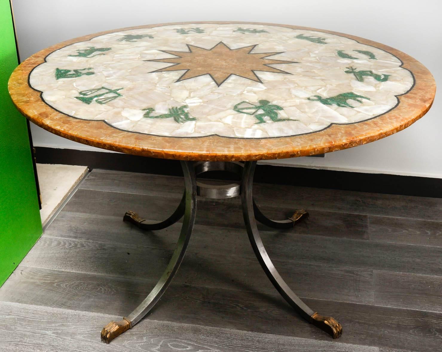 Mid-20th Century Large Table by Maison Ramsay For Sale