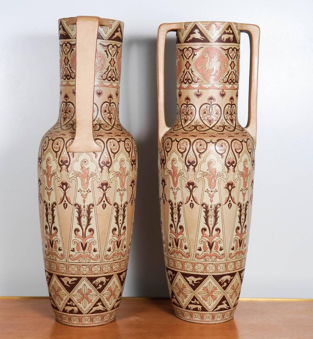 Unique Pair of Vases by Gien 2