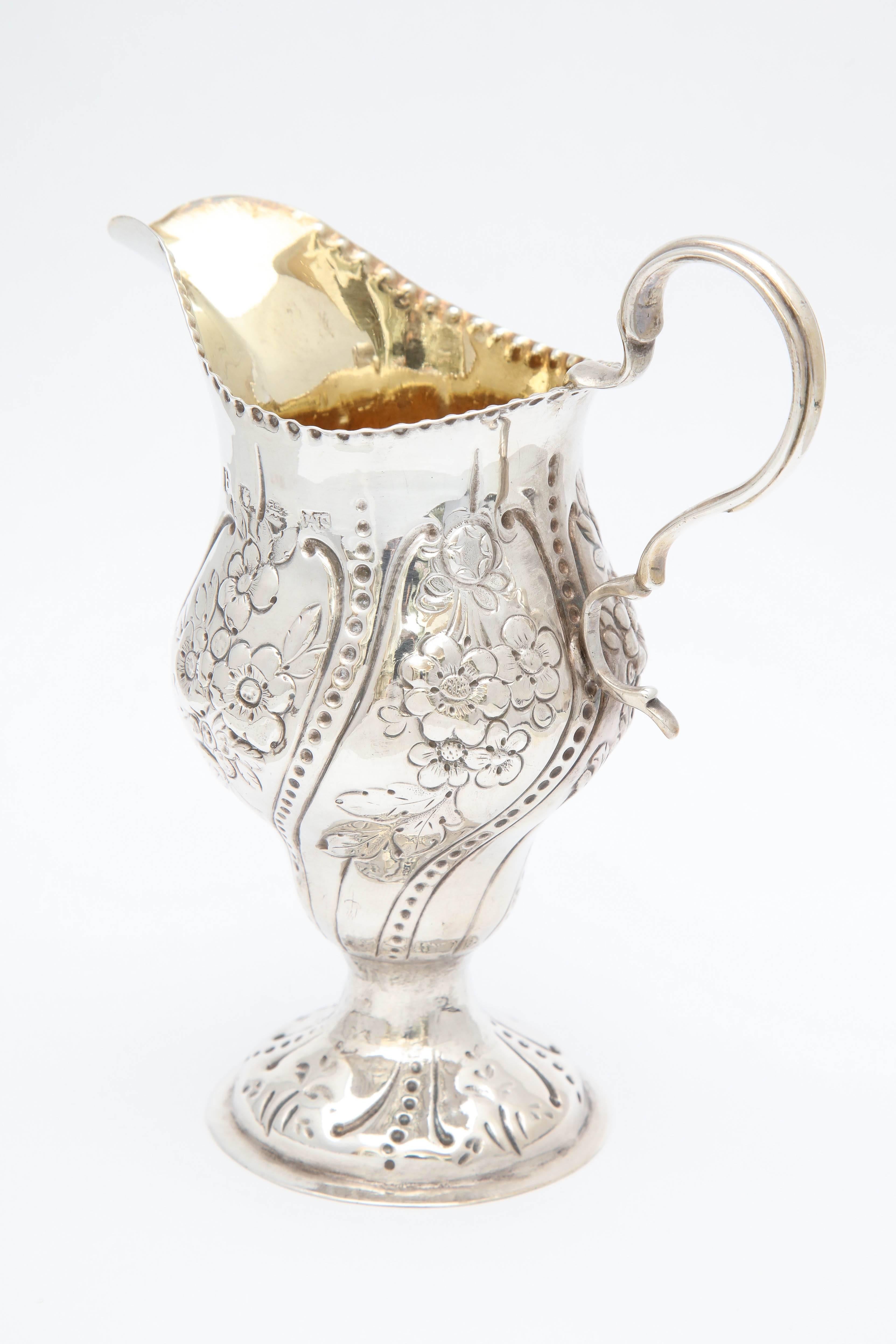 Late 18th Century George III Sterling Silver Cream Jug or Pitcher