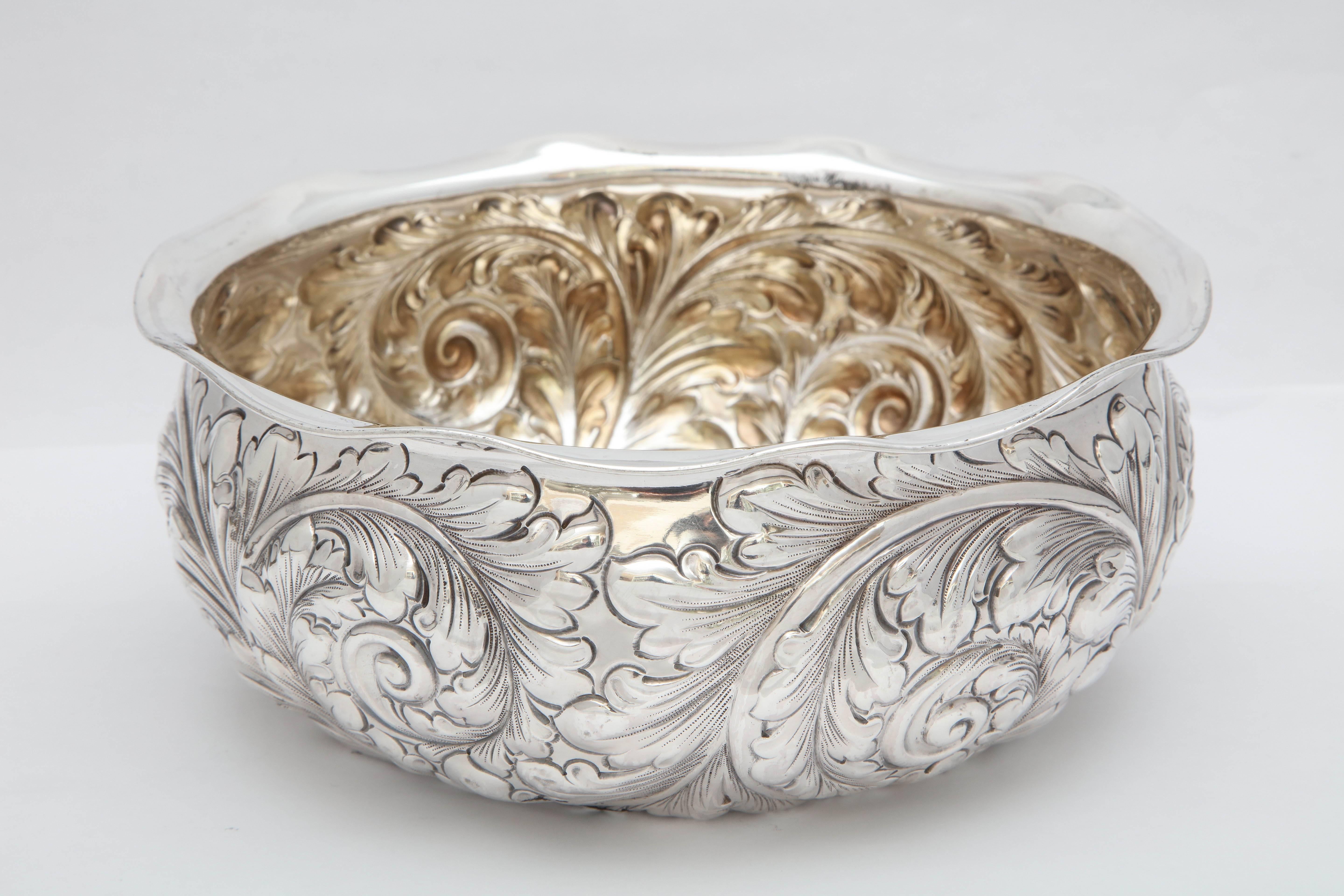 American Art Nouveau Sterling Silver Centrepiece Bowl