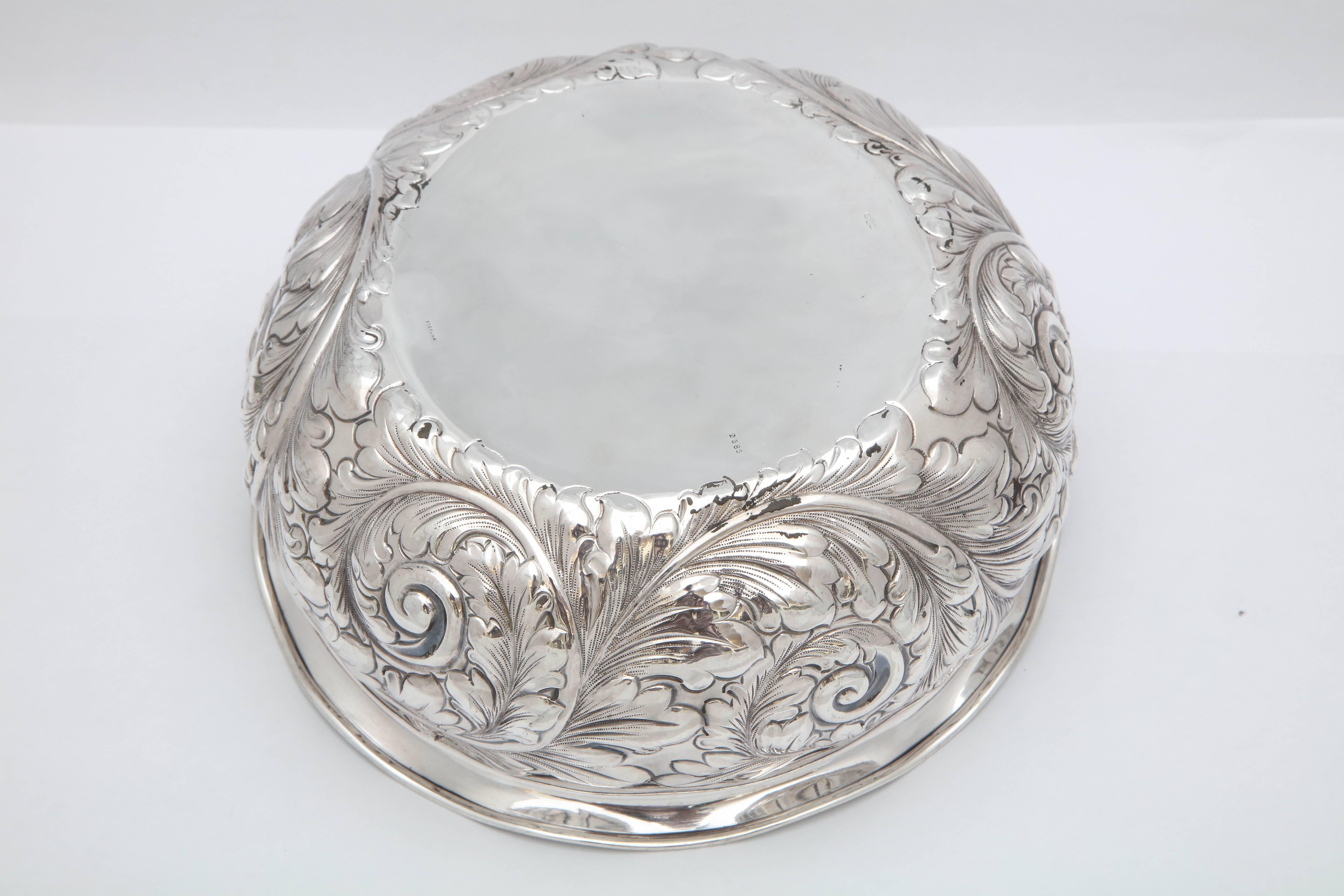 Art Nouveau Sterling Silver Centrepiece Bowl 1