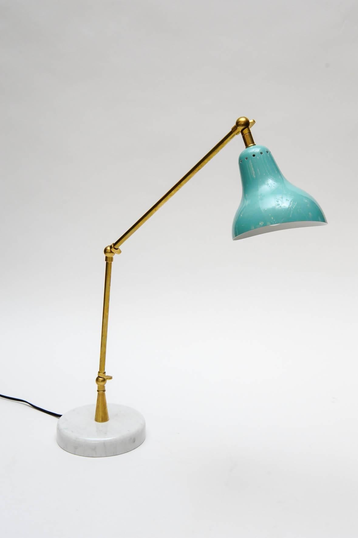teal desk lamp