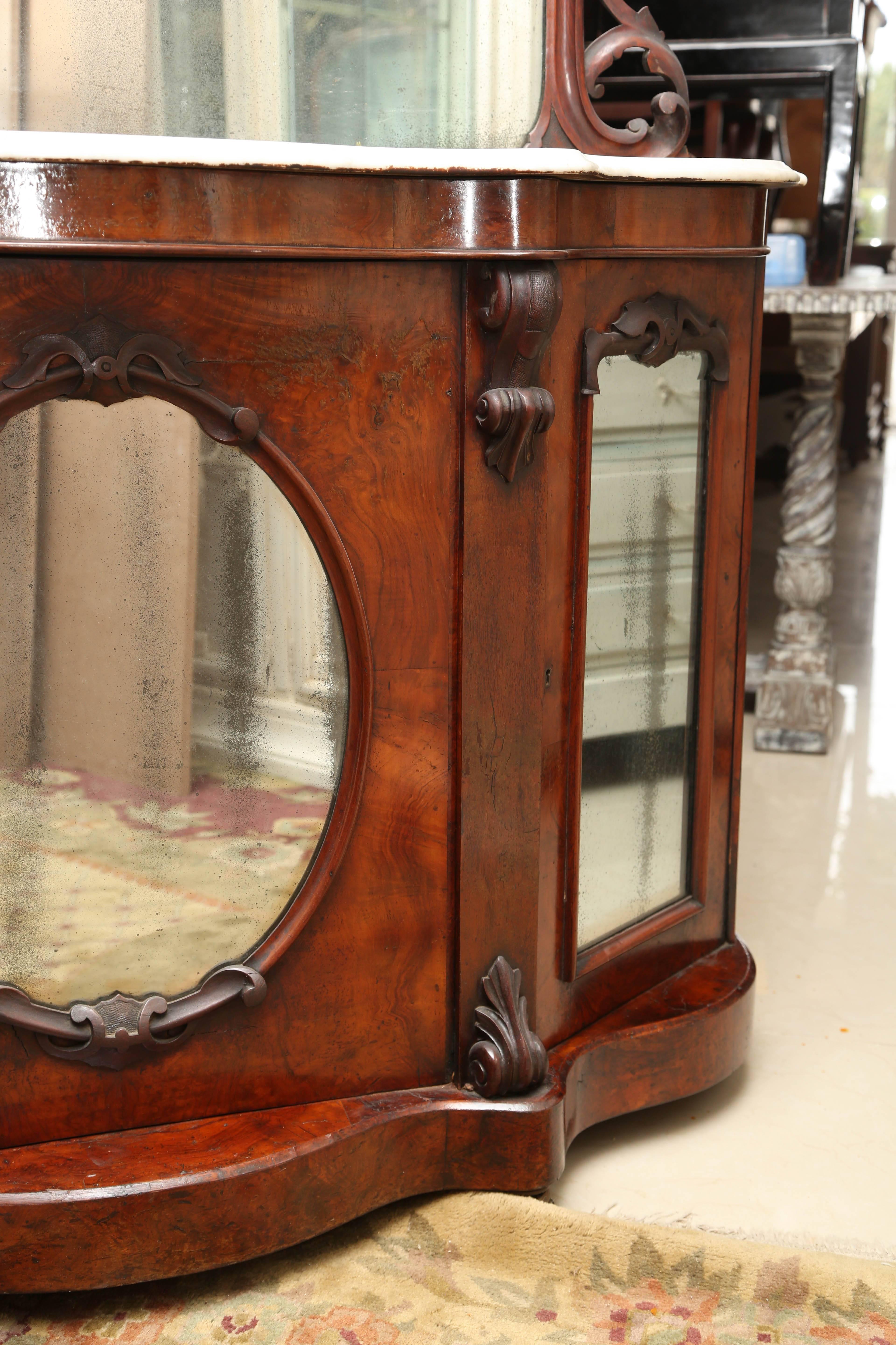 Superb 19th Century Marble Side Board, Bar or Console Table In Excellent Condition In West Palm Beach, FL