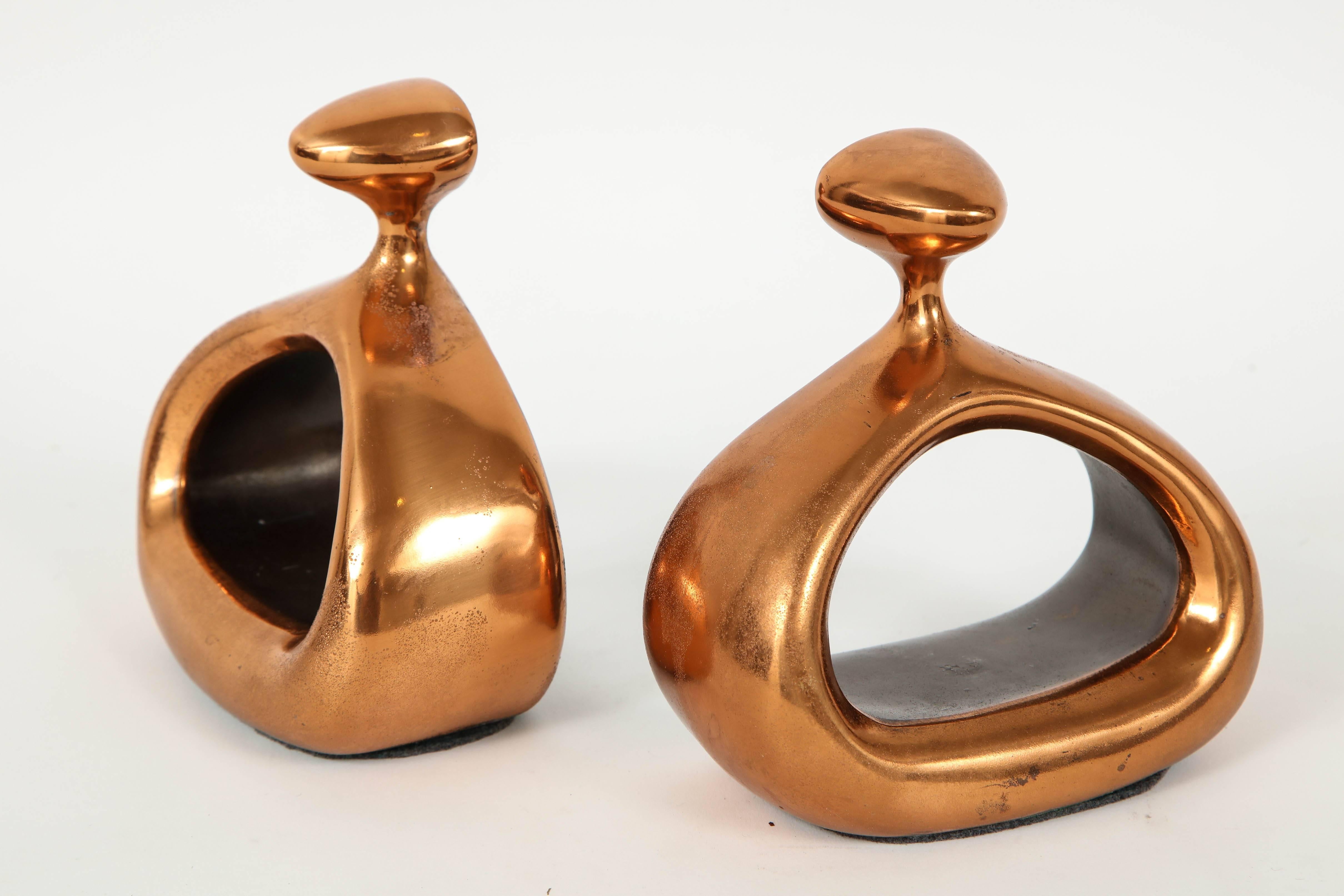 Plated Ben Seibel Copper Bookends