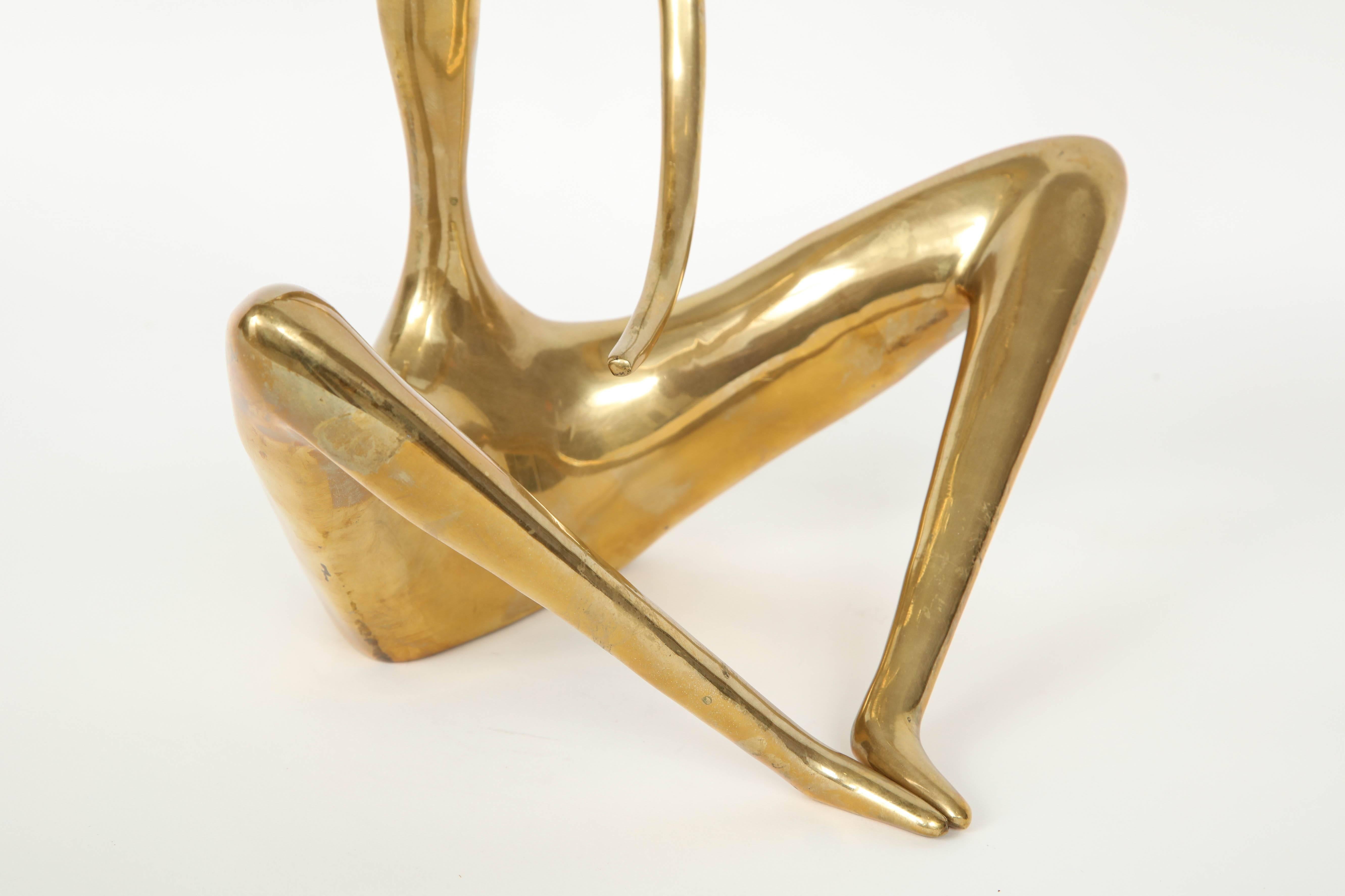 Modernist Brass Yoga Figure 3