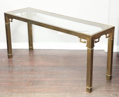 Vintage Mastercraft Brass Console