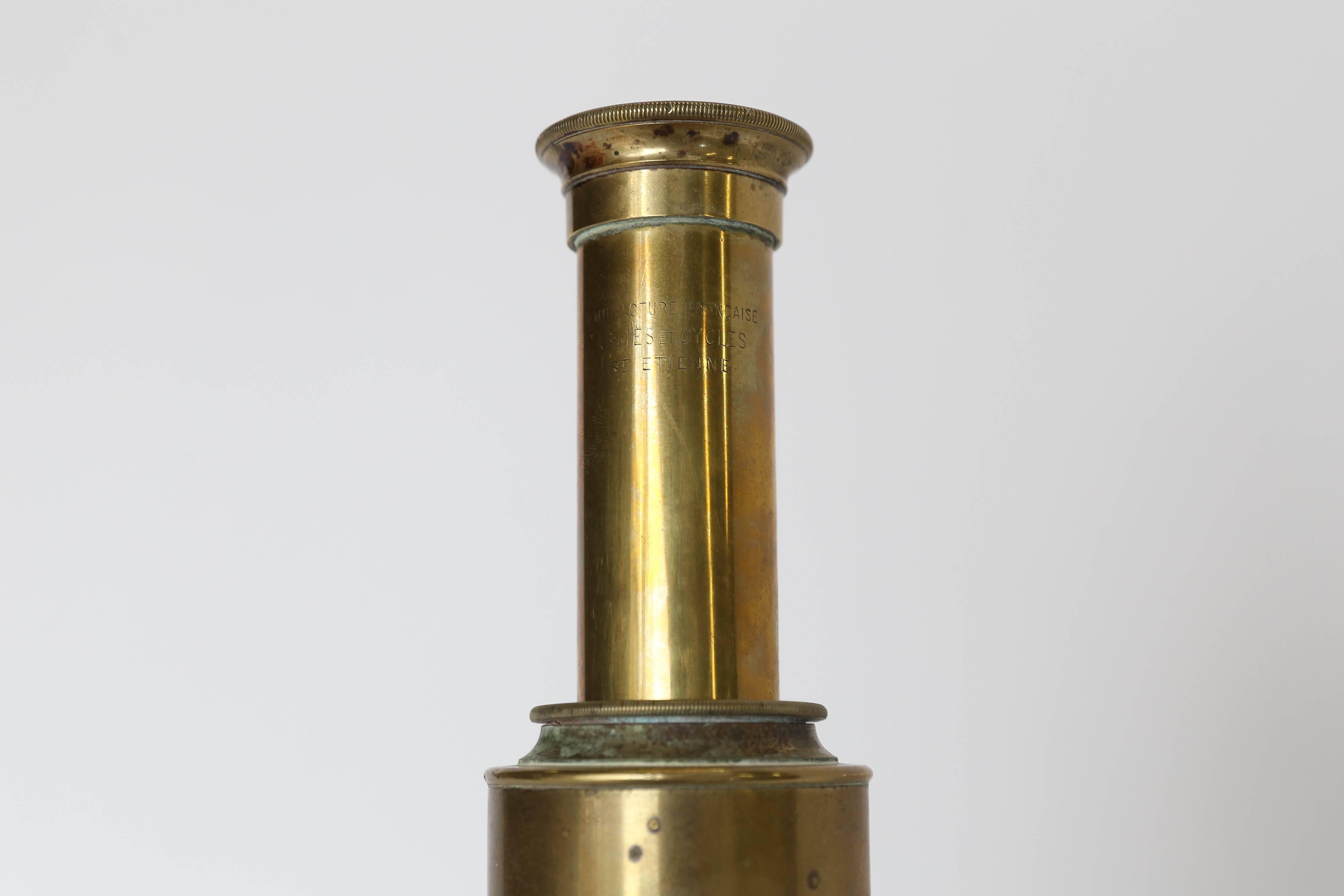 Vintage Brass Tabletop Telescope 1