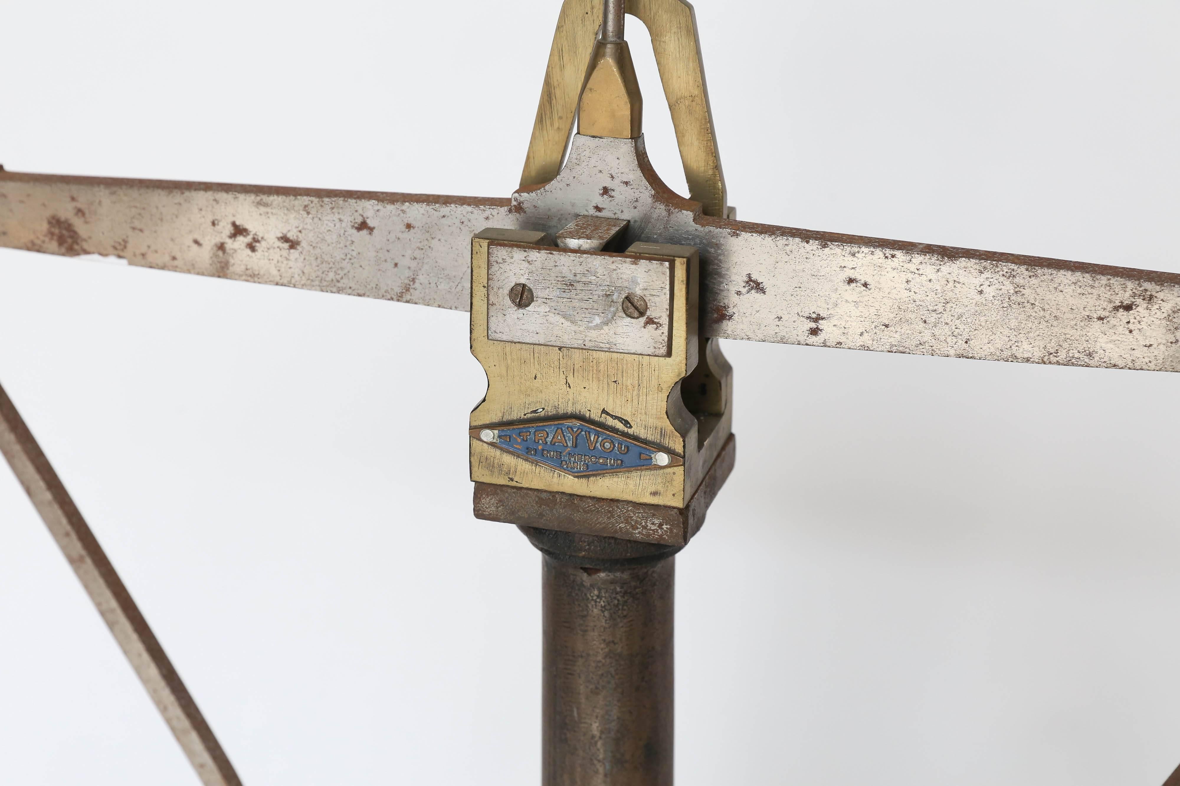 Late 19th Century Iron and Brass Trayvou Balance Scale