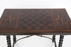 Chess Table with Inlaid Top, France