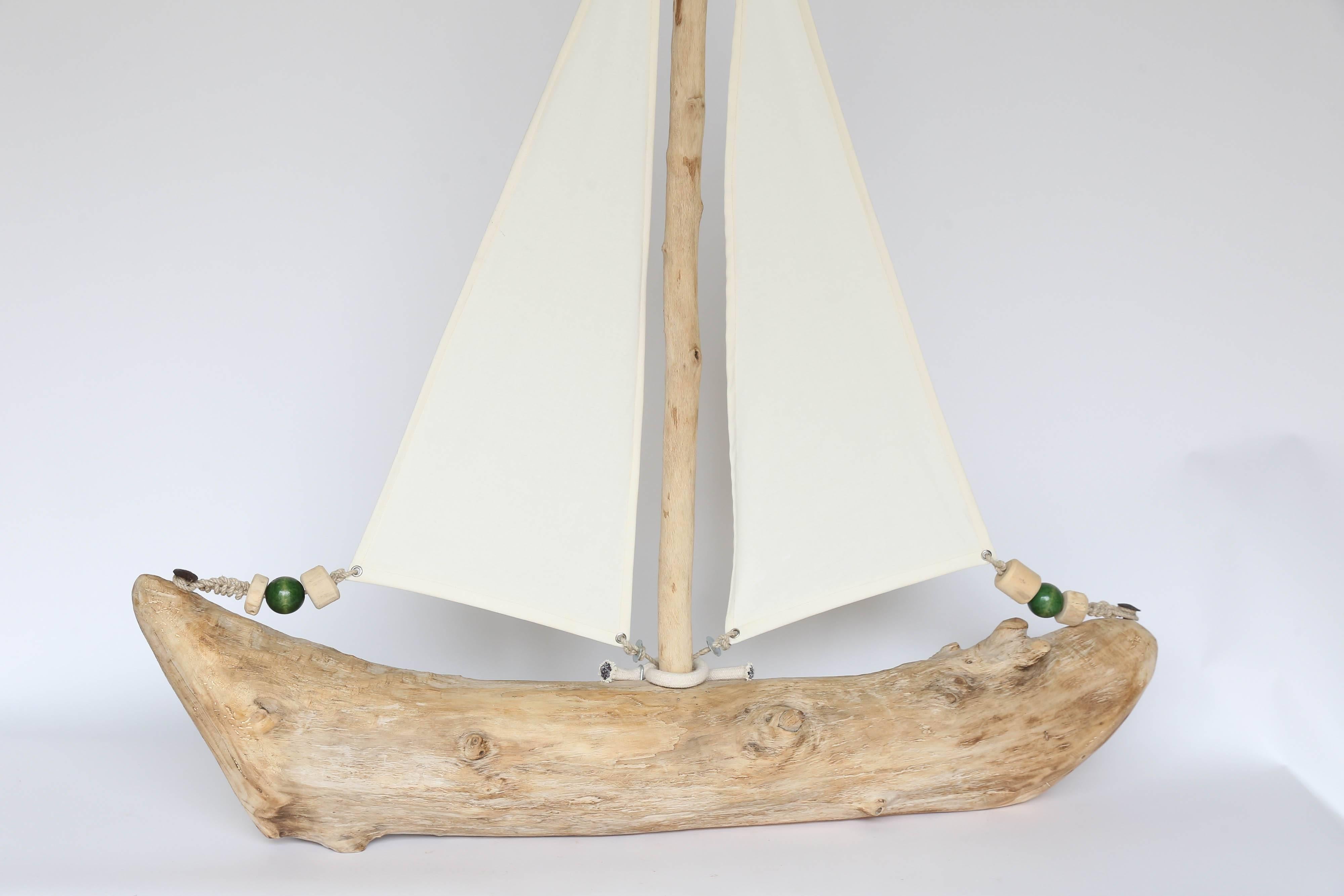 Contemporary Driftwood Sailboat