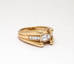 Diamond Gold Engagement Ring