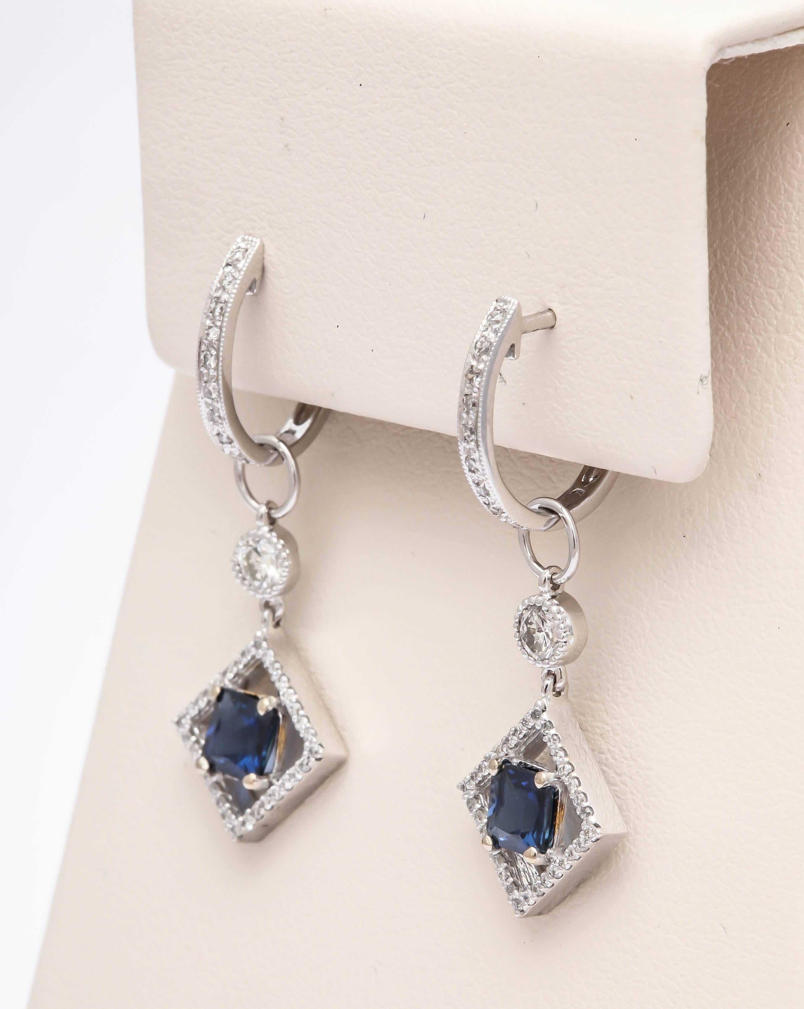 huggie earrings with charms