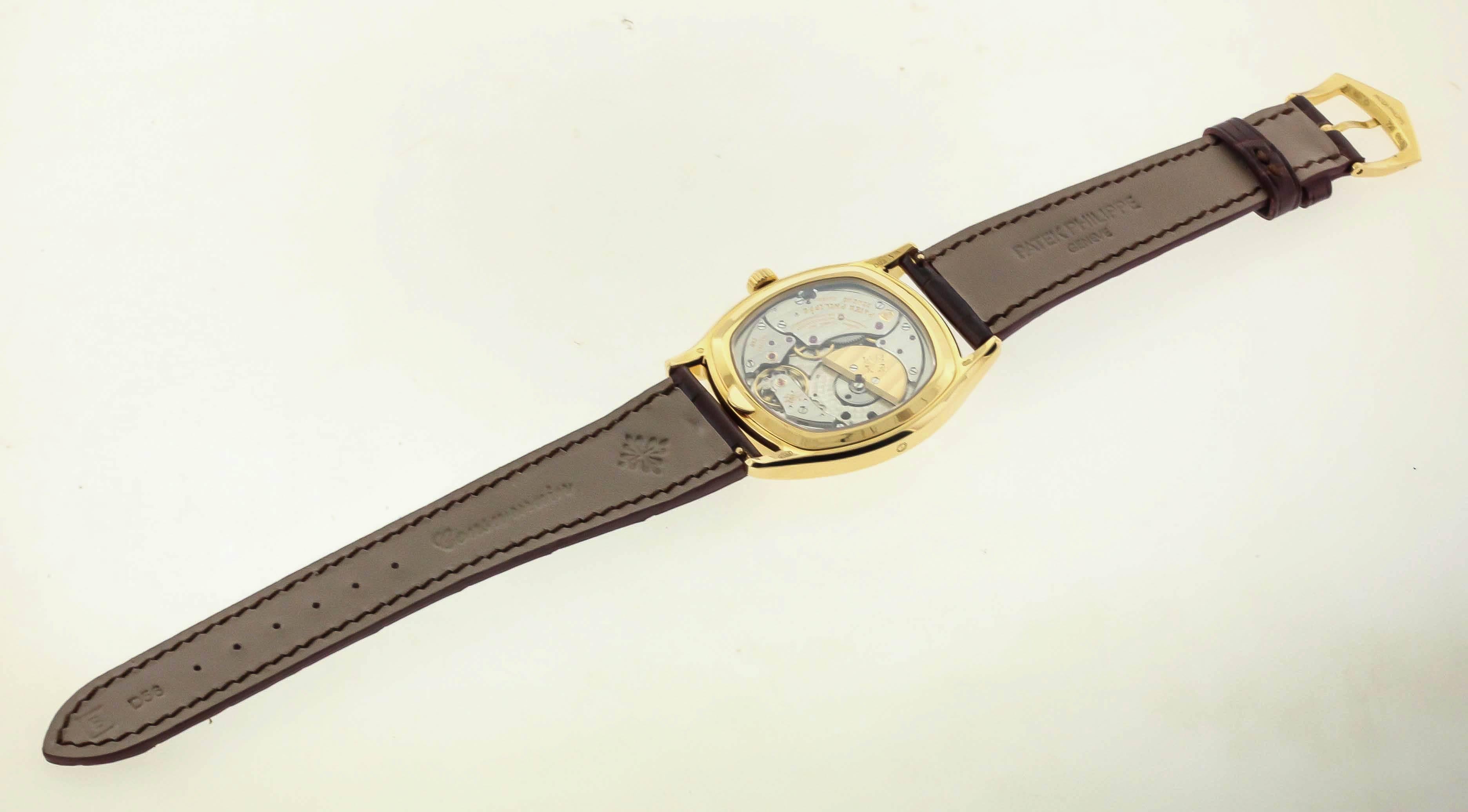 Men's Patek Philippe Yellow gold Moonphase Perpetual Calendar Wristwatch Ref. 5940J 