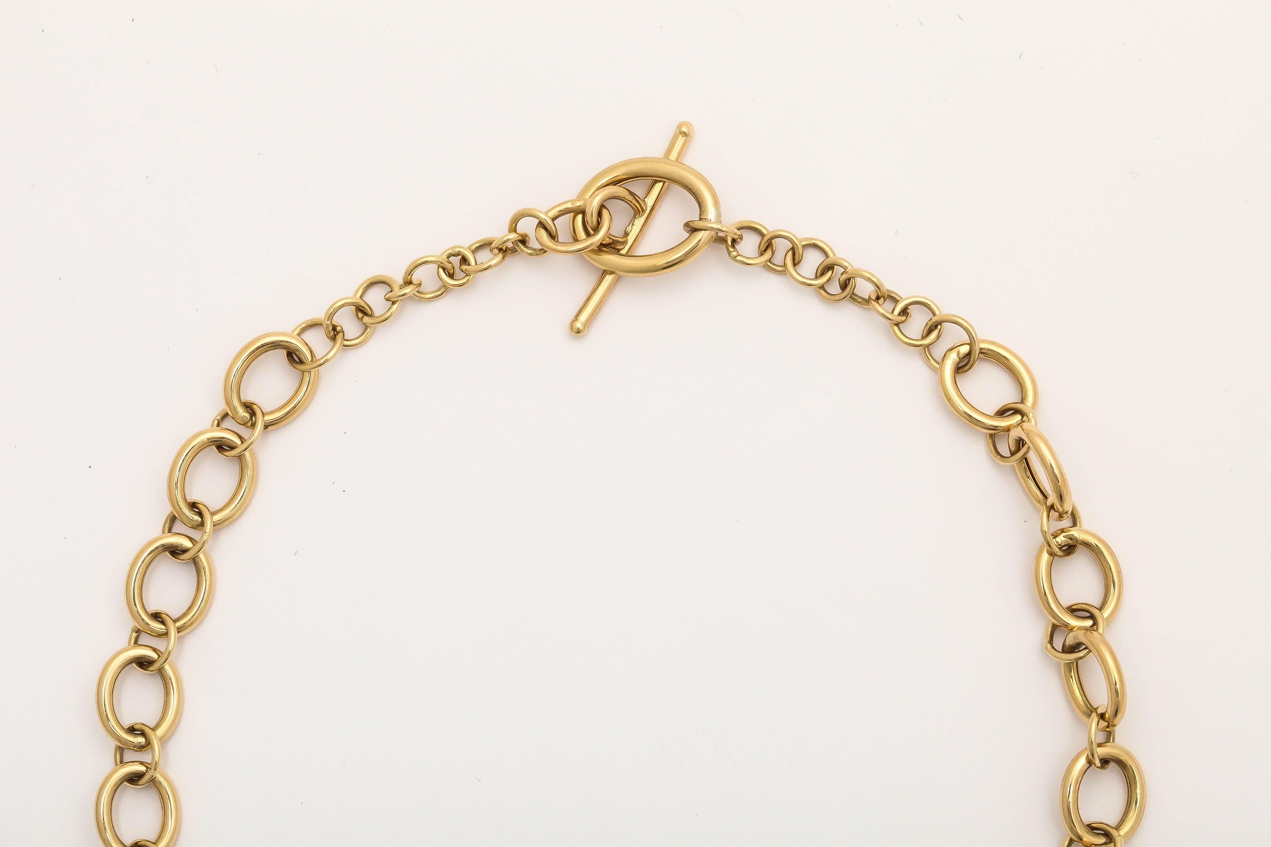 Modern Faraone Mennella Peridot diamond gold Necklace For Sale