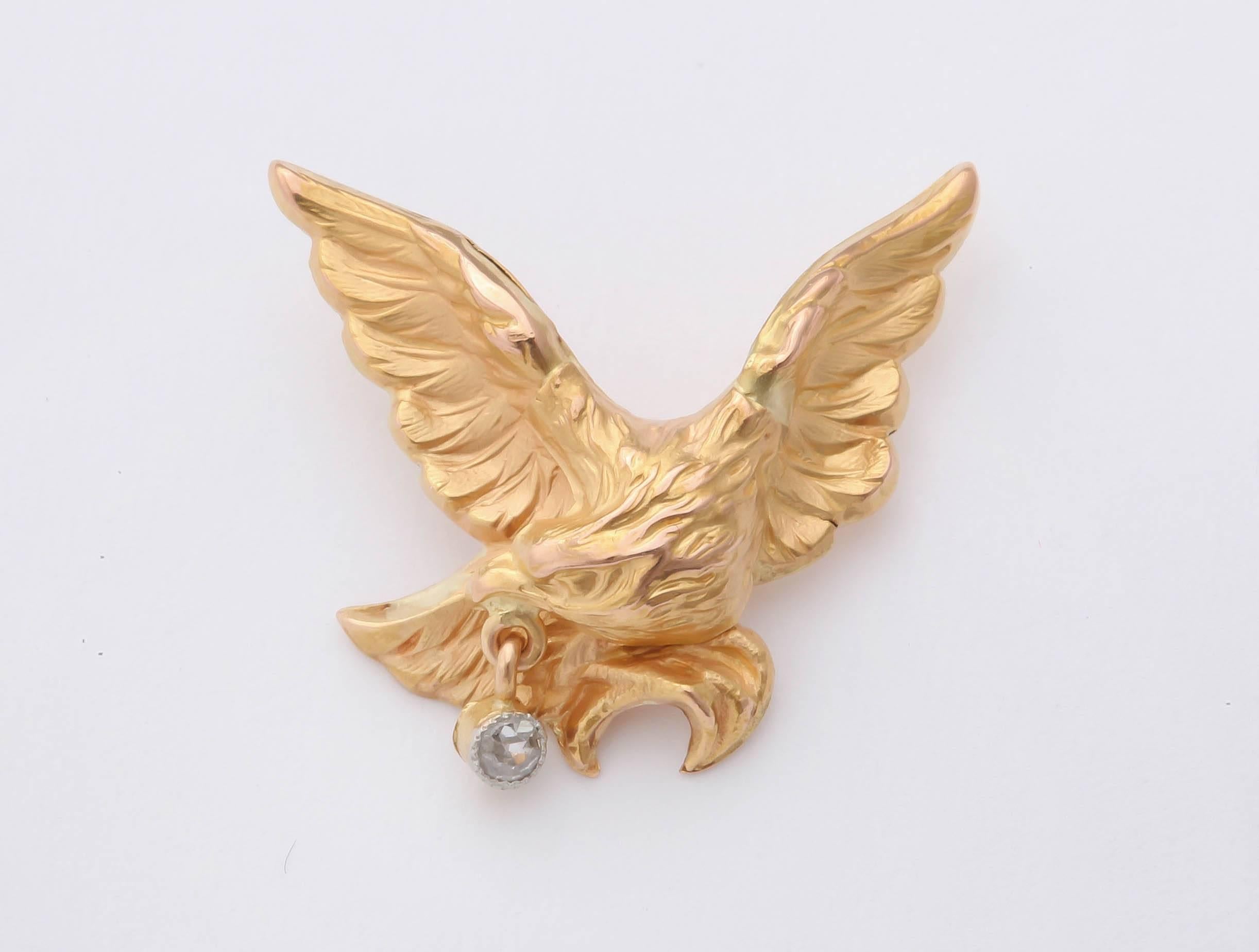 gold eagle pin