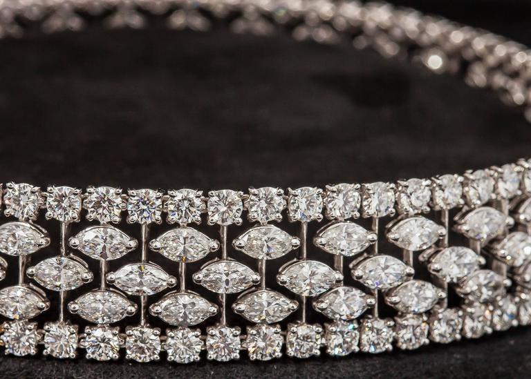 Graff Stunning Diamond Platinum Choker Necklace at 1stDibs