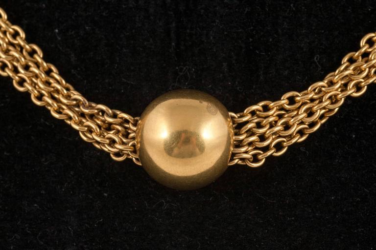 Victorian gold ball and chain necklace at 1stDibs